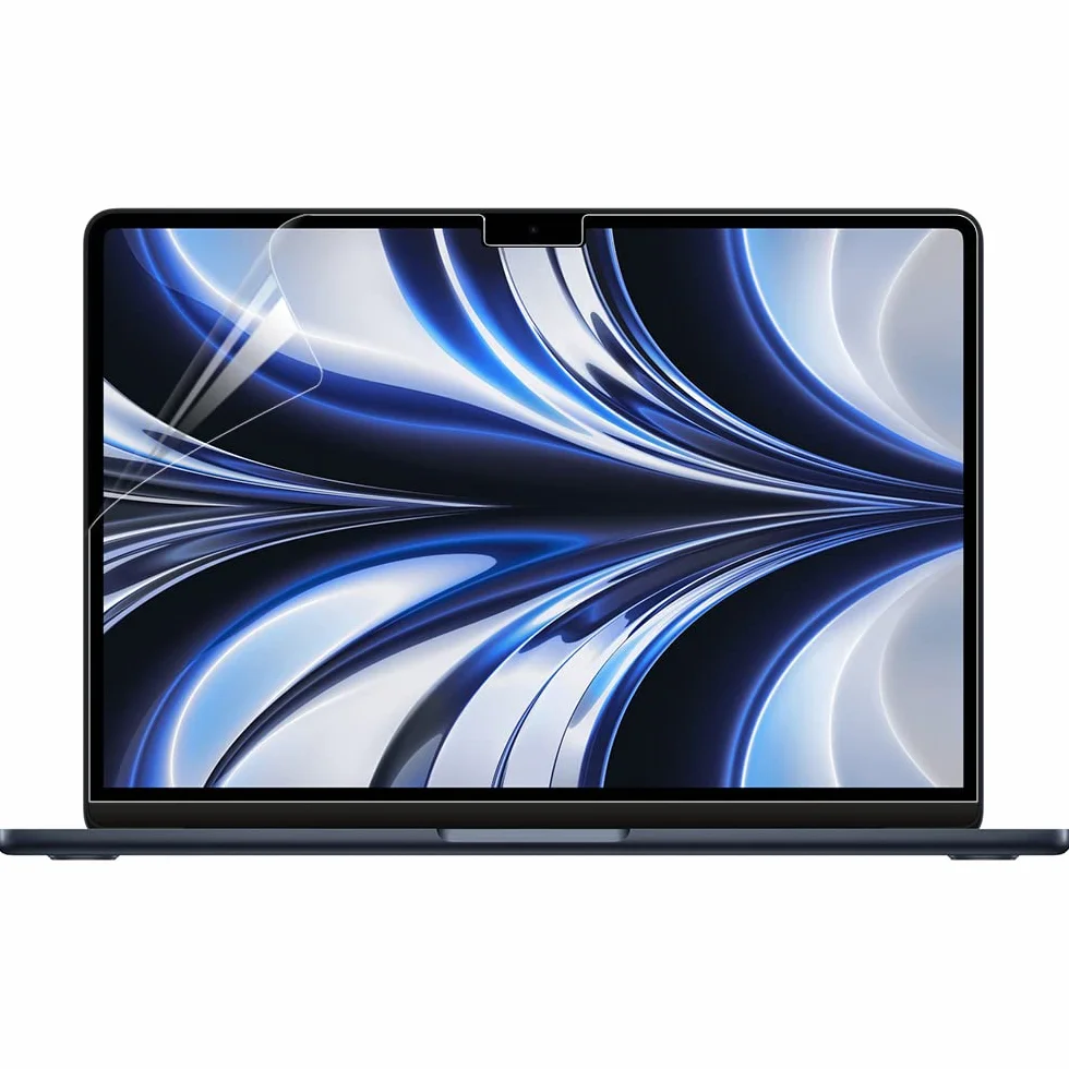 Lot de 2 films protecteurs d'écran HD pour MacBook Air 13,6 pouces M2 2022 A2681