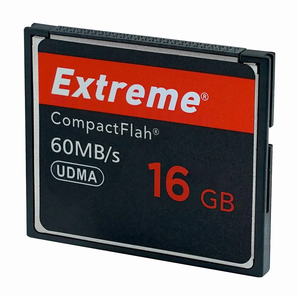 Carte mémoire Compact Flash 16 Go Haute Vitesse UDMA 60 Mo/s pour Appareil Photo Reflex