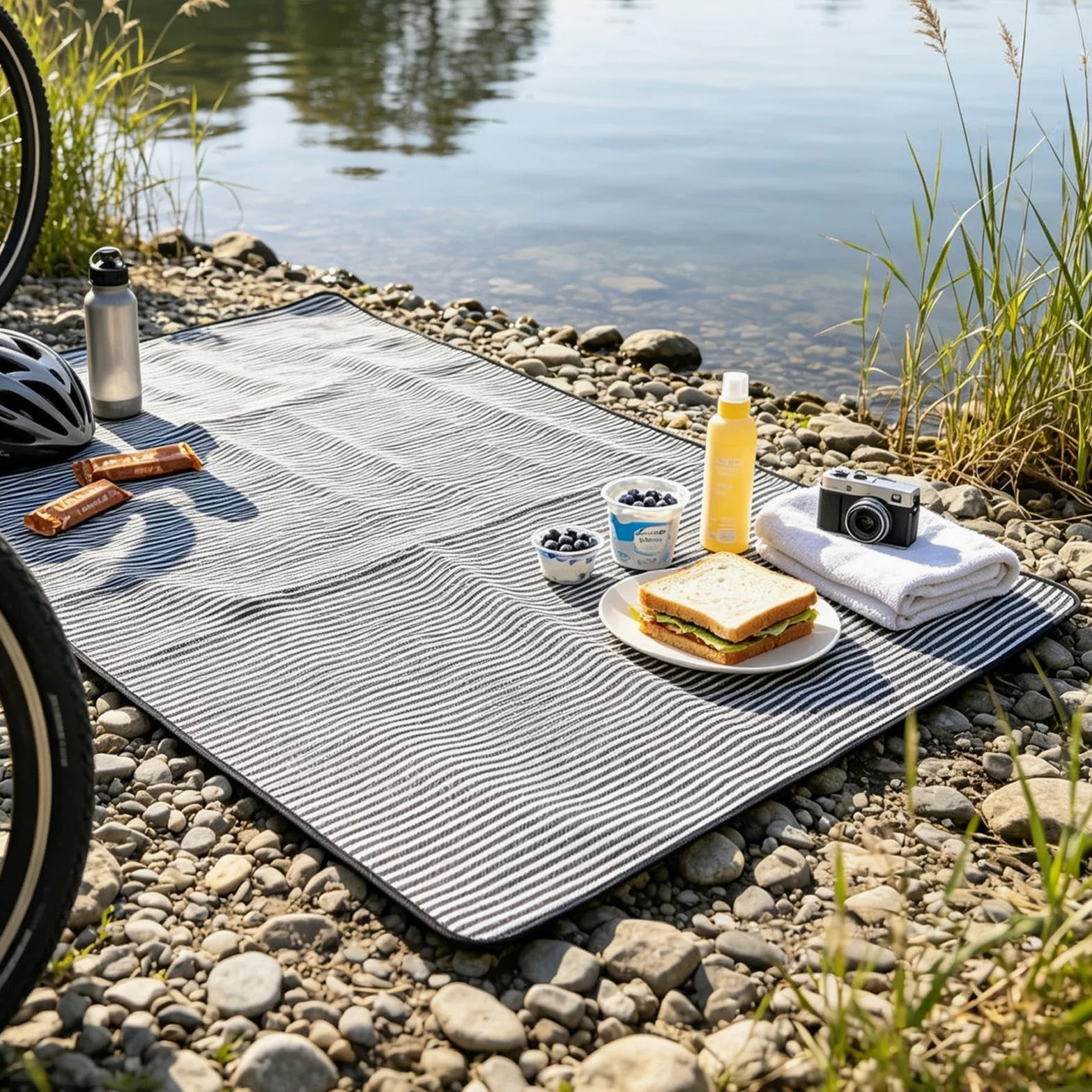 Couverture De Pique-Nique D'Extérieur Tapis Plage Portable Anti-Sable | Tapis Anti-Sable Randonnée Pour Randonnée Sac à Dos, Parc, Camping, Plein Air, , Vacances, Terrasse