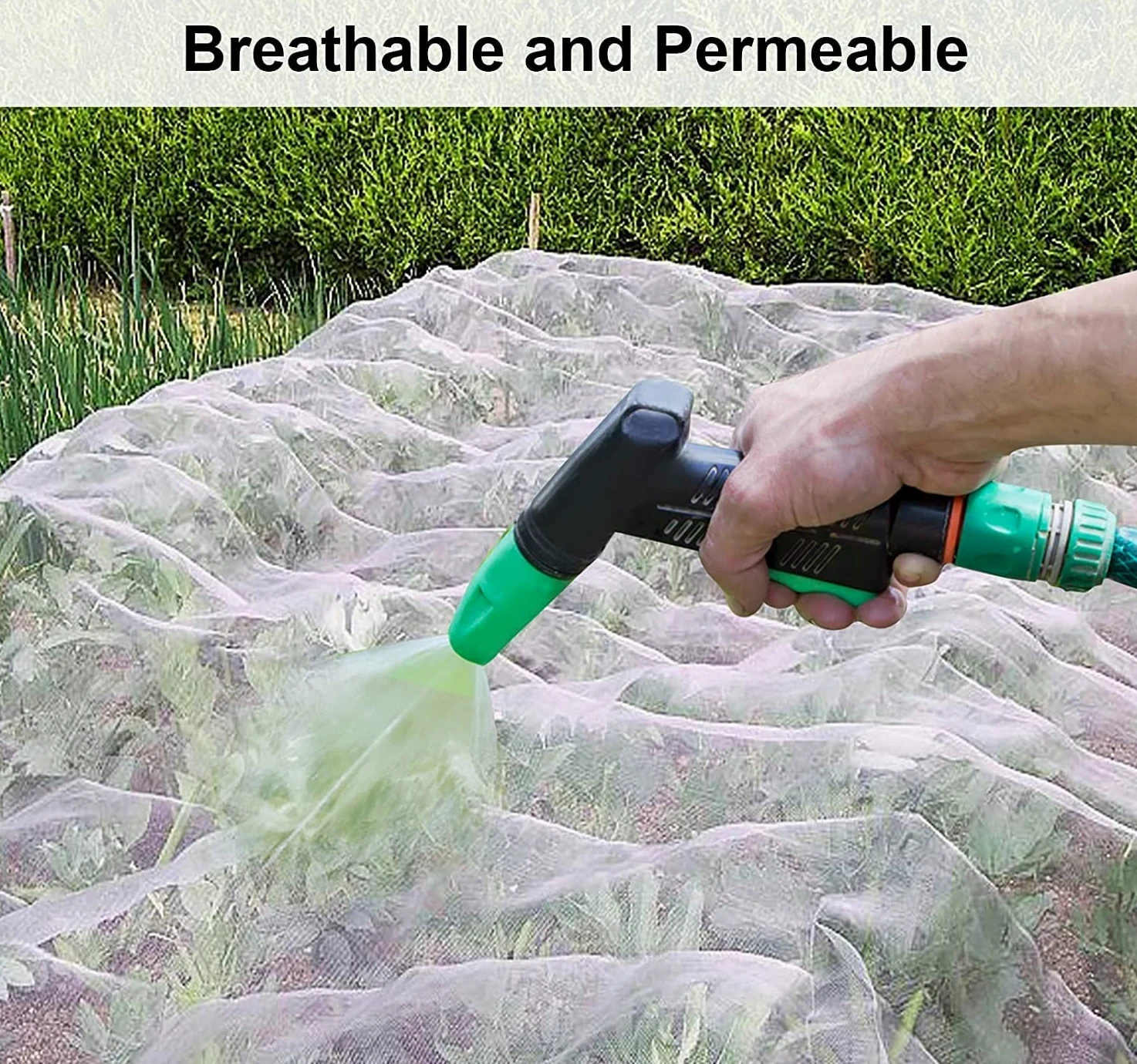 Filet Anti Insectes pour Plantes Jardin, Filets Maille Fine pour Jardin, Filet Anti Oiseaux Moustiquaire, Filet Anti-Insectes pour Légumes, Peut être Directement Couvert et Arrosé(1.5x30m)