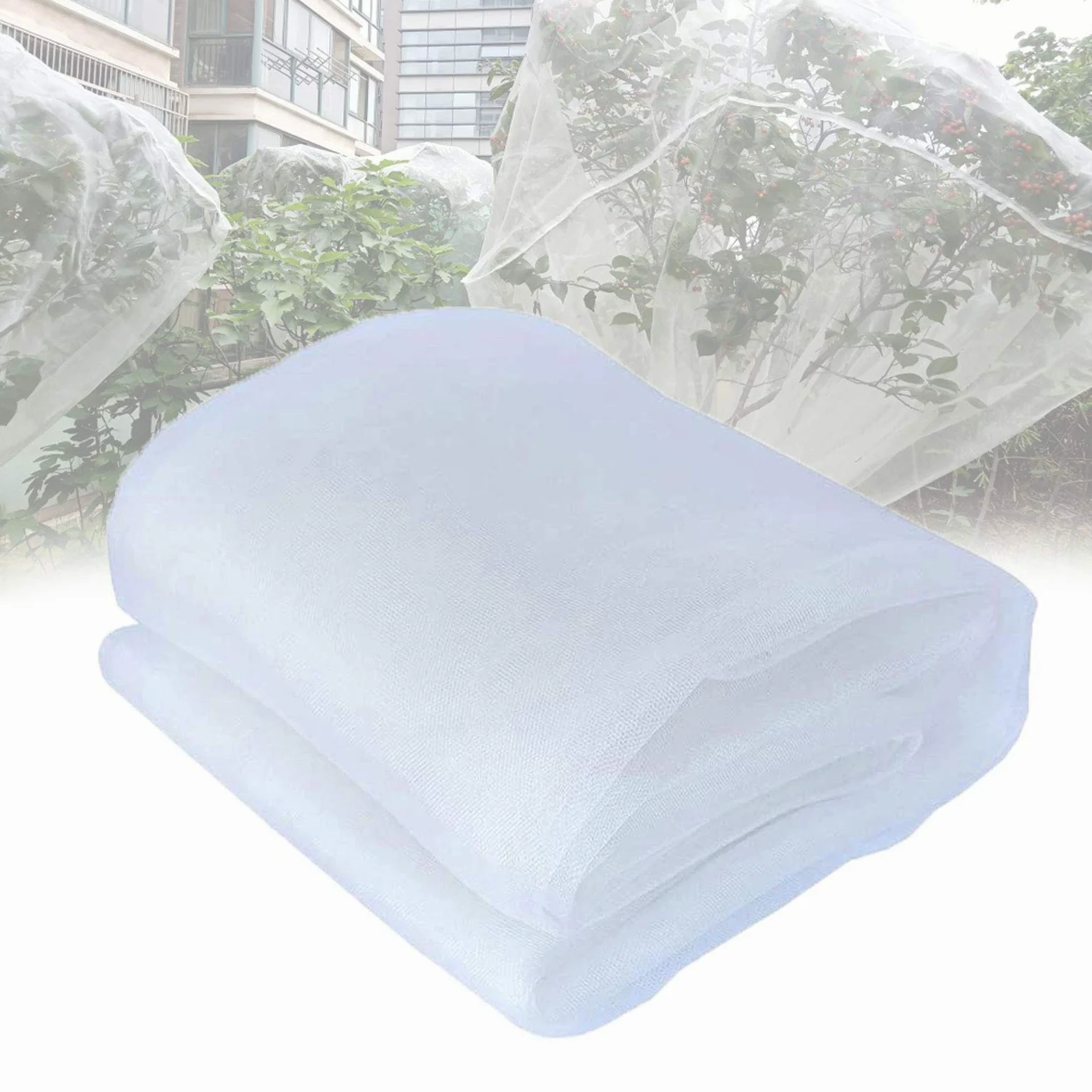 APOE Filet Anti Insecte Protection, Jardin Potager Filet Anti Oiseaux, Grow Tunnel Plantes Maille Fine pour Fleurs Fruits légumes Cultures, Blanc