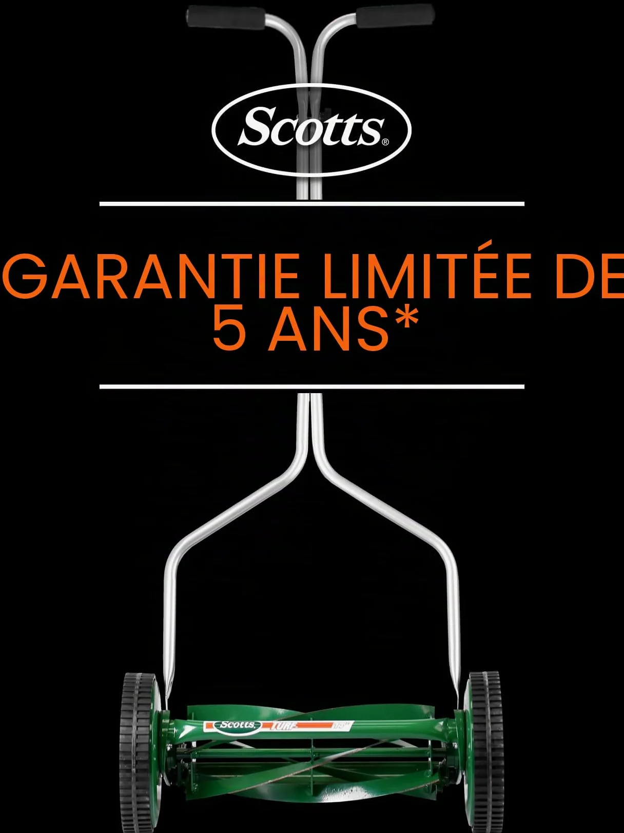 Scotts Outdoor Power Tools 304-14S Tondeuse à Gazon 5 Lames 35,6 cm, Vert