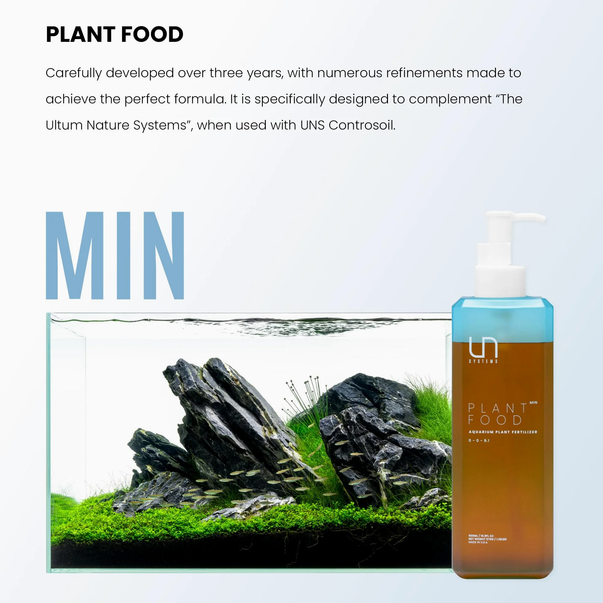Ultum Nature Systems Engrais pour plantes d'aquarium - Fournit des macro et des micronutriments essentiels pour les plantes aquatiques (500 ml, min)