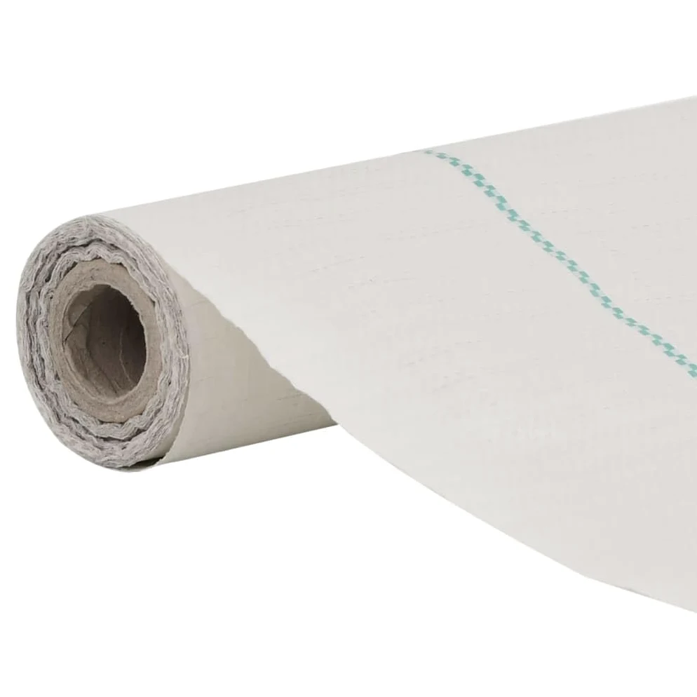 Membrane Anti-Mauvaises Herbes Blanche 4x50 m en polypropylène stabilisé UV, géotextile perméable à l'eau et à l'air pour Jardin, terrasse, allée, Potager, Protection des Plantes