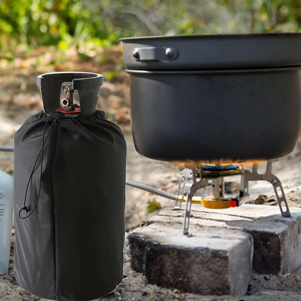 Housse De Protection pour Bouteille De Gaz 31x59cm avec Cordons, 1 Pièce
