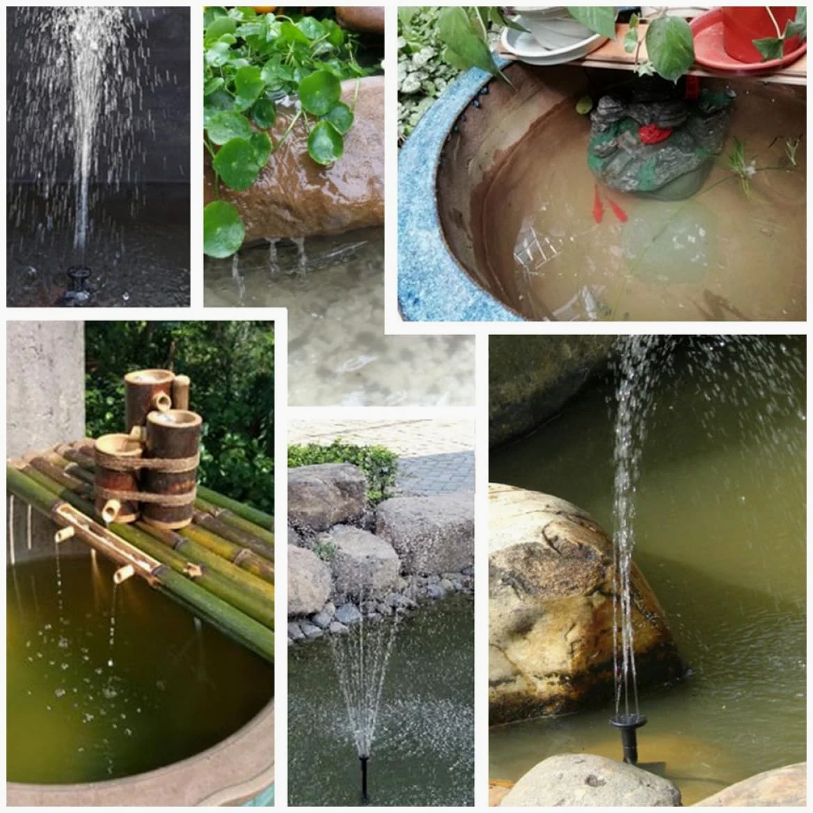 Fontaine Solaire Flottante pour Bassin Extérieur et Bain D'oiseaux, Plastique Noir, Débit Maximal 380l/h, Alimentation 10v/4w, pour Circulation D'eau en Plein Air