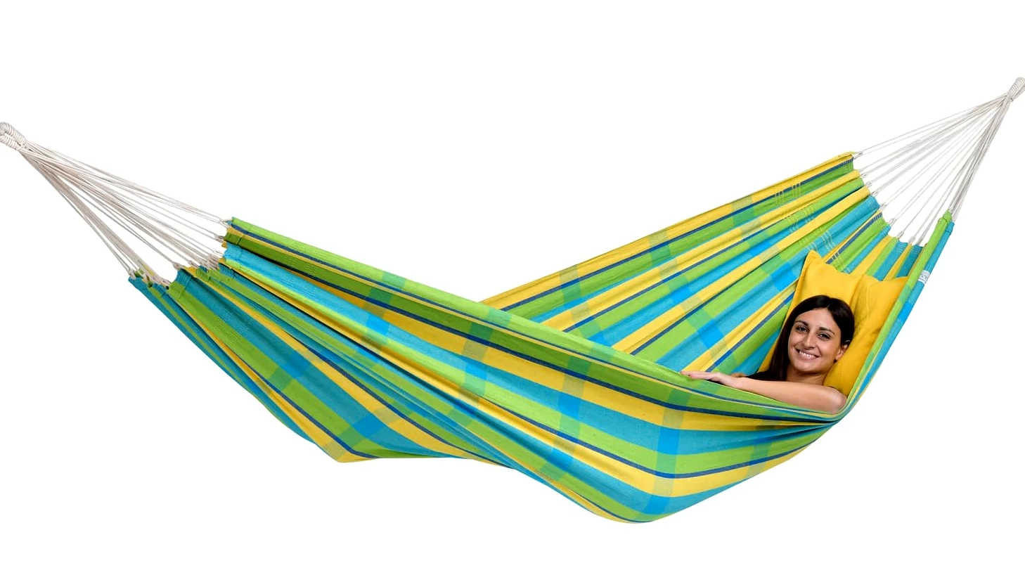 Amazonas AZ-1018220 Hamac Barbados charge 160 kg 230 x 150 cm (Citron)