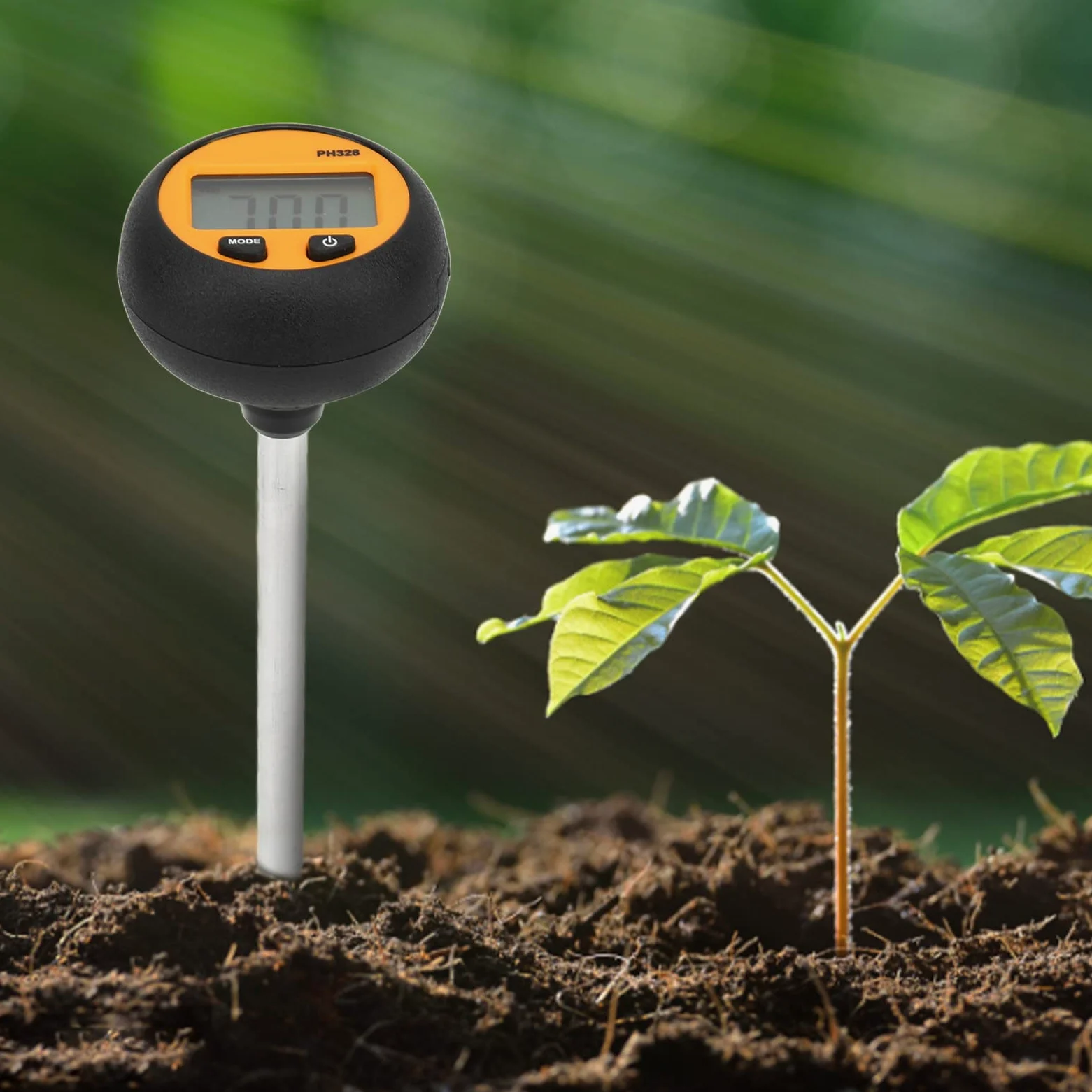 Garosa Testeur pH sol numérique 2.0-8.5 | Testeur de pH de sol numérique multi-usages, plage 2.0-8.5, mesure humidité et température, haute précision, pour agriculture