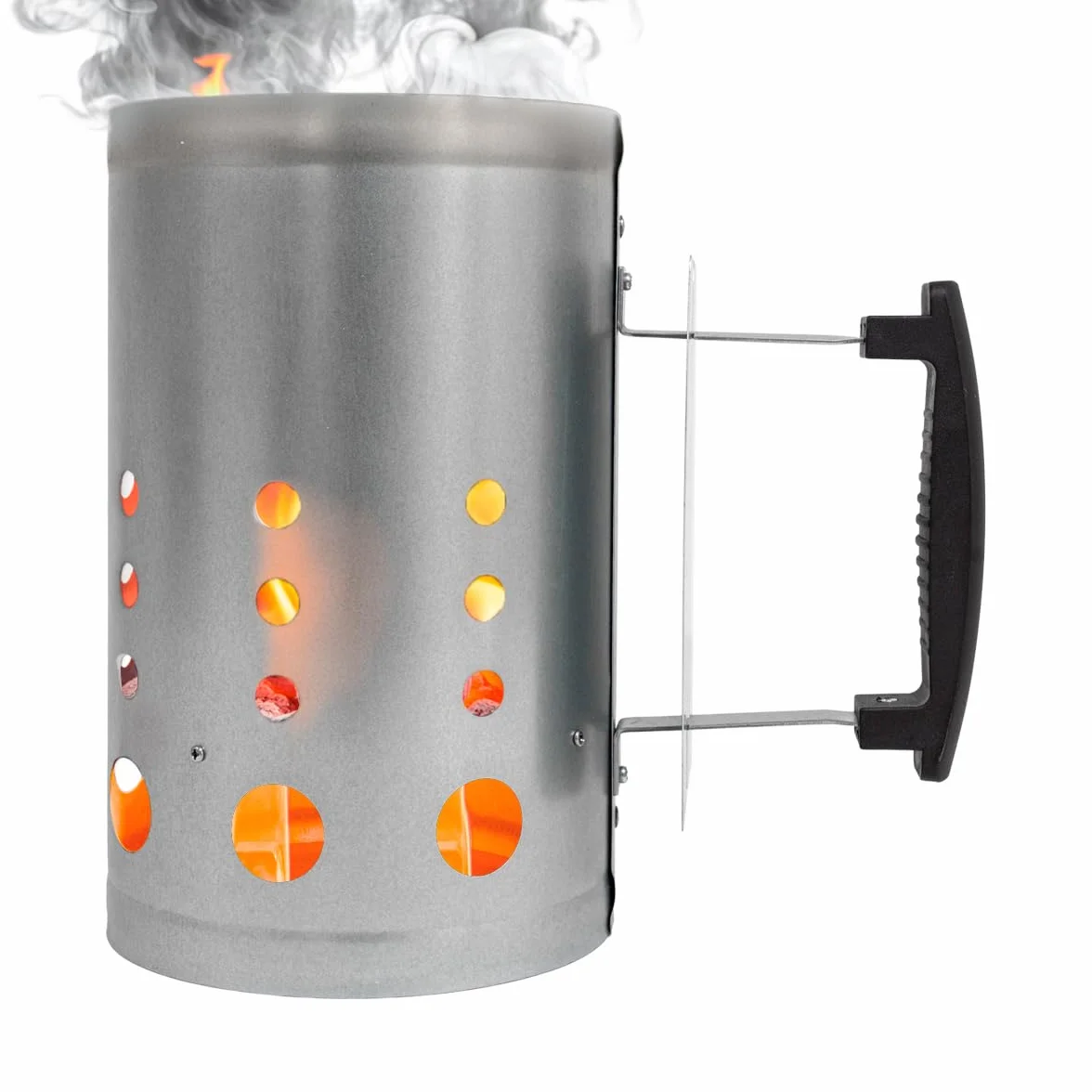 Allume-feu au charbon Fireplus pour barbecue acier galvanisé 27 x 17,5 x 30 cm