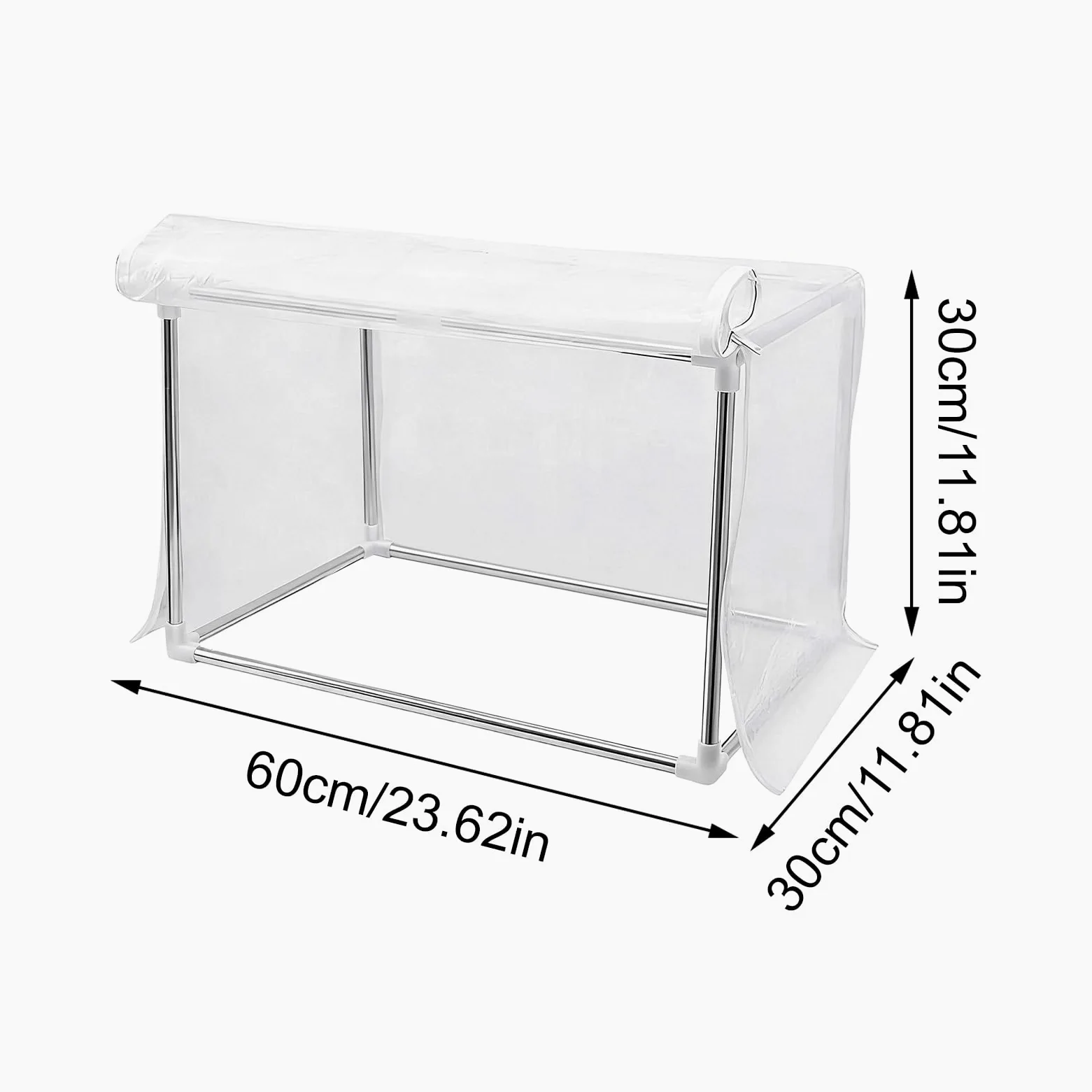 Serre d'Interieur Housse de Protection pour 60x30x30 cm | Serre De Patio pour Table, Jardin, Terrasse, Fenêtre, Hiver et Intérieur