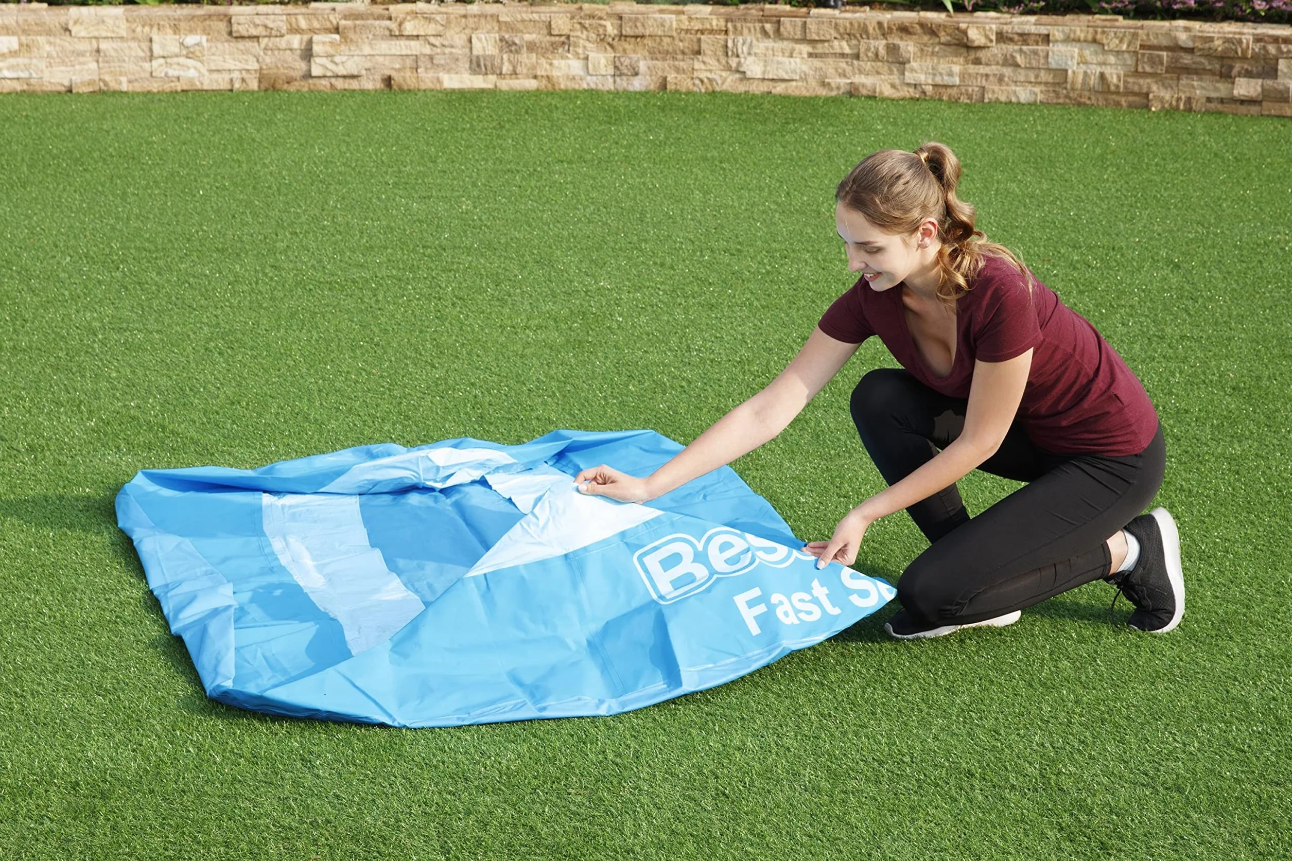 Bestway Kit Piscine Gonflable Ronde Fast Set 183x183x51 cm Bleu
