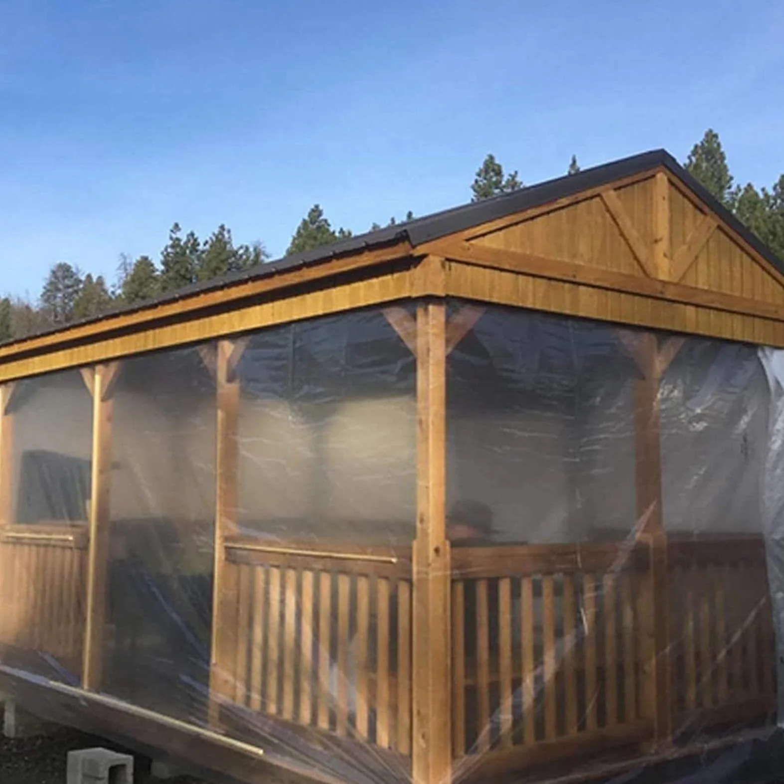 Bâche pour Serre 3M Polyéthylène Extra Épais Film Transparent Résistant Jardin Polytunnel Protection
