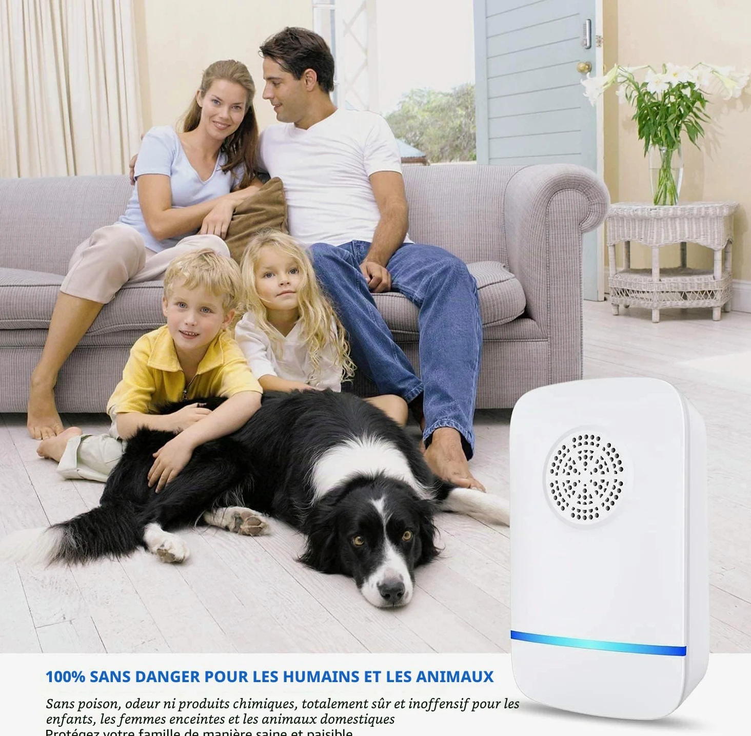 Répulsif Ultrasonique pour Souris 4Pack,Anti-Rats,Silencieux,Non-Toxique, Efficace Contre Les Souris et Les Rats,sans Radiation Répulsif à Ultrasons Anti Rongeurs