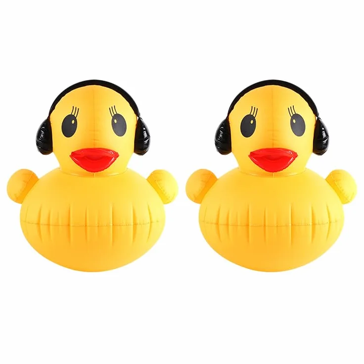 Lanterne Solaire Gonflable Canard IP68 Lampe LED Flottante pour Piscine Bassin Jardin