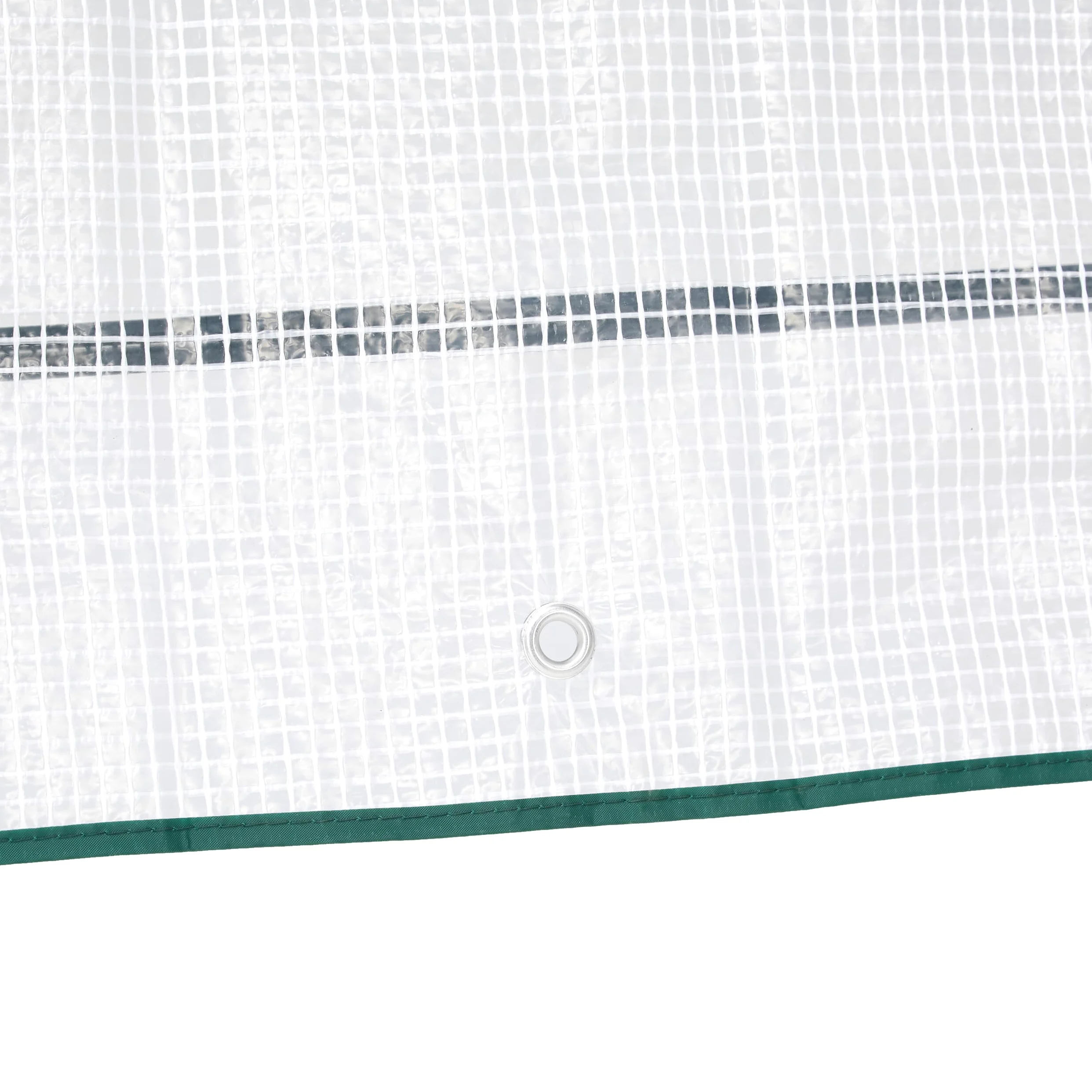 Relaxdays Serre d'hivernage, HLP : 185x180x160 cm, Protection hivernale pour Plantes, avec Porte et fenêtre, Transparent