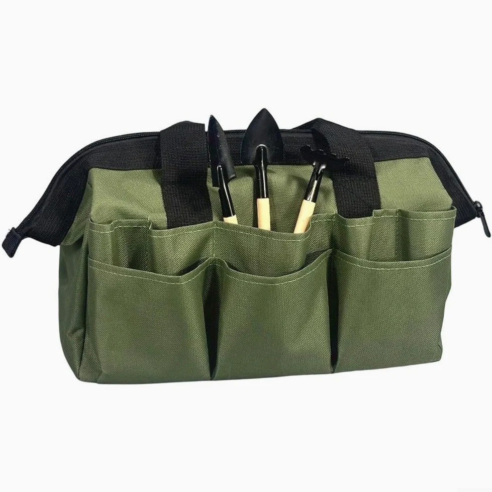 Tablier d'outils de jardinage avec plusieurs poches, fabriqué en tissu Oxford 600D, attache sécurisée, jardin, parterre de fleurs et patch de légumes