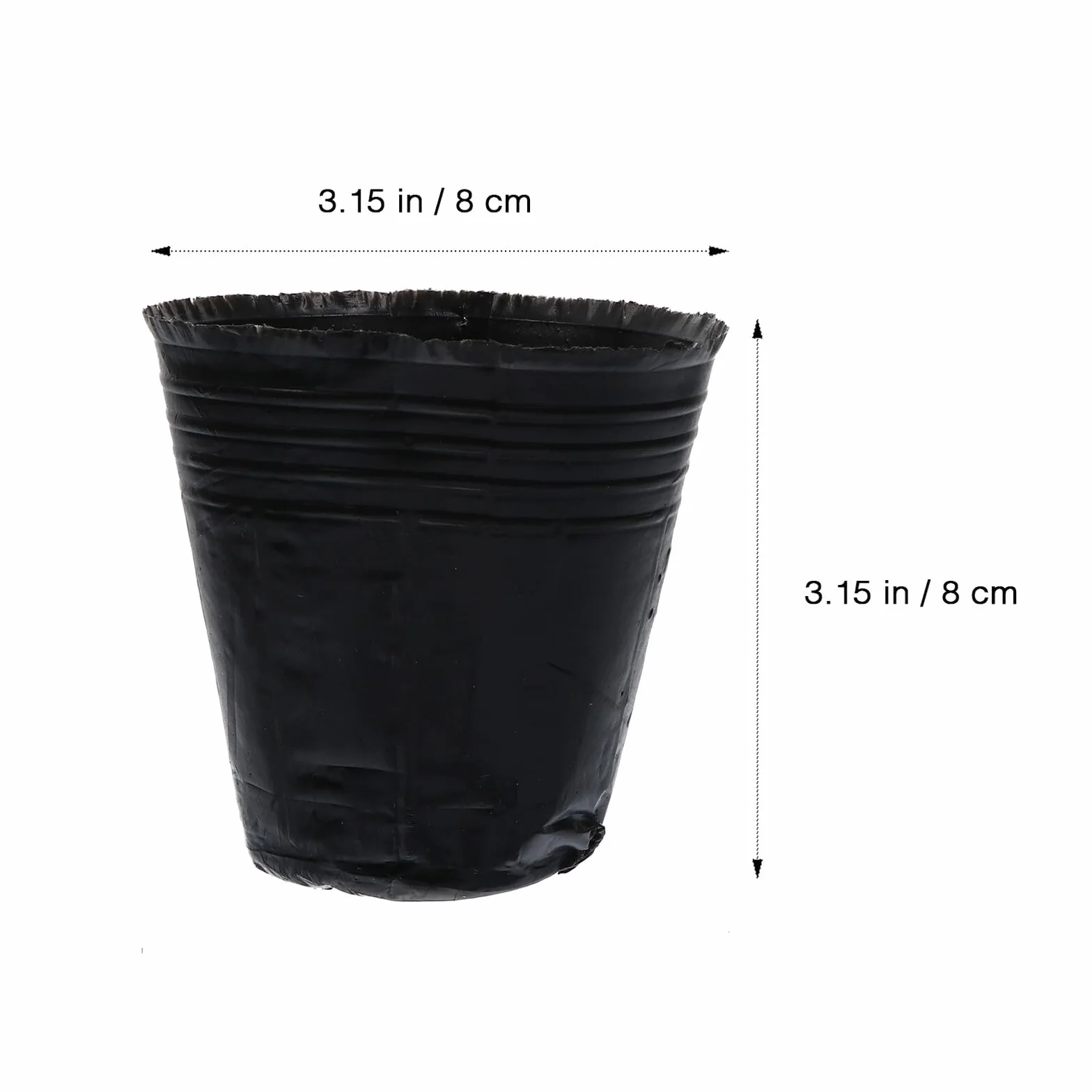 VICASKY 500 Pièces Pots de Semis Plastique avec Drainage Godets de Repiquage pour Plantes
