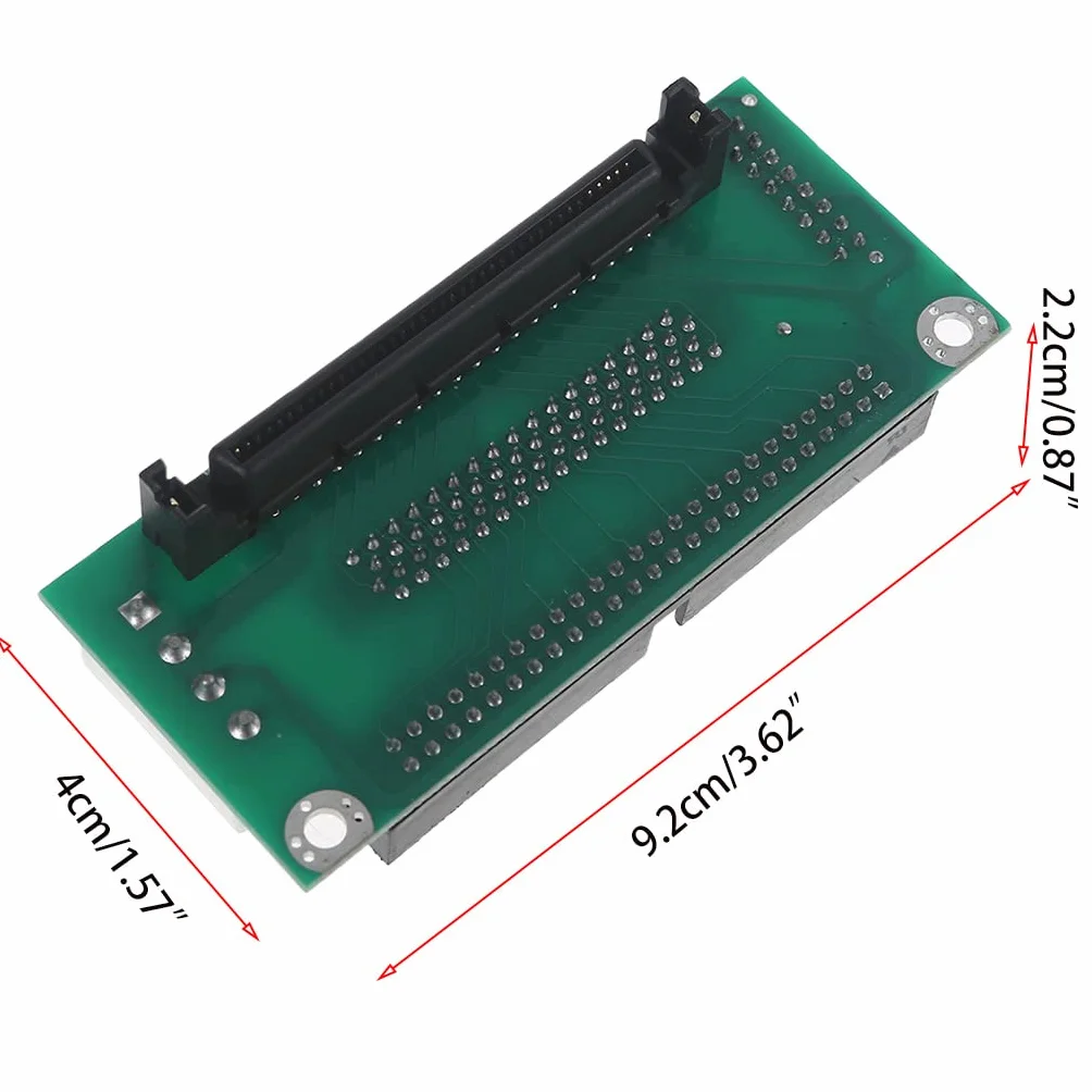 Adaptateur SCSI 80 broches vers 68 broches vers 50 broches pour disque dur IDE
