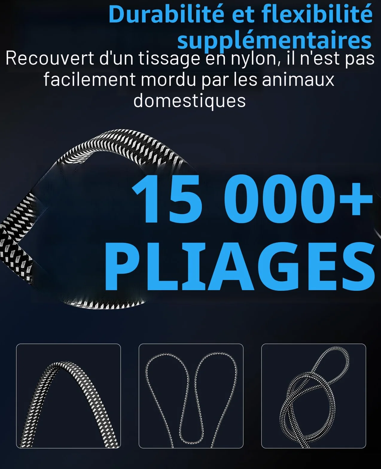 ARISKEEN Cat 8 Câble Ethernet 10M, Cat8 Tressé Plat Haut Débit 40Gbps 2000Mhz/s Gigabit Rj45 STP Câble Blindé Réseau Lan