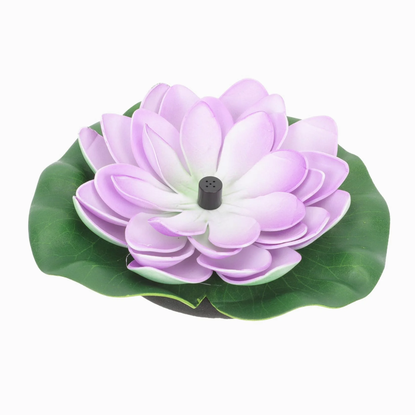BESPORTBLE Fontaine Solaire Flottante De Fleur De Lotus pour Jardin Extérieur – 7v 1.2w, Matériau Abs Solide, Décoration Étang Et Piscine, Pompe Solaire Autonome sans Câble