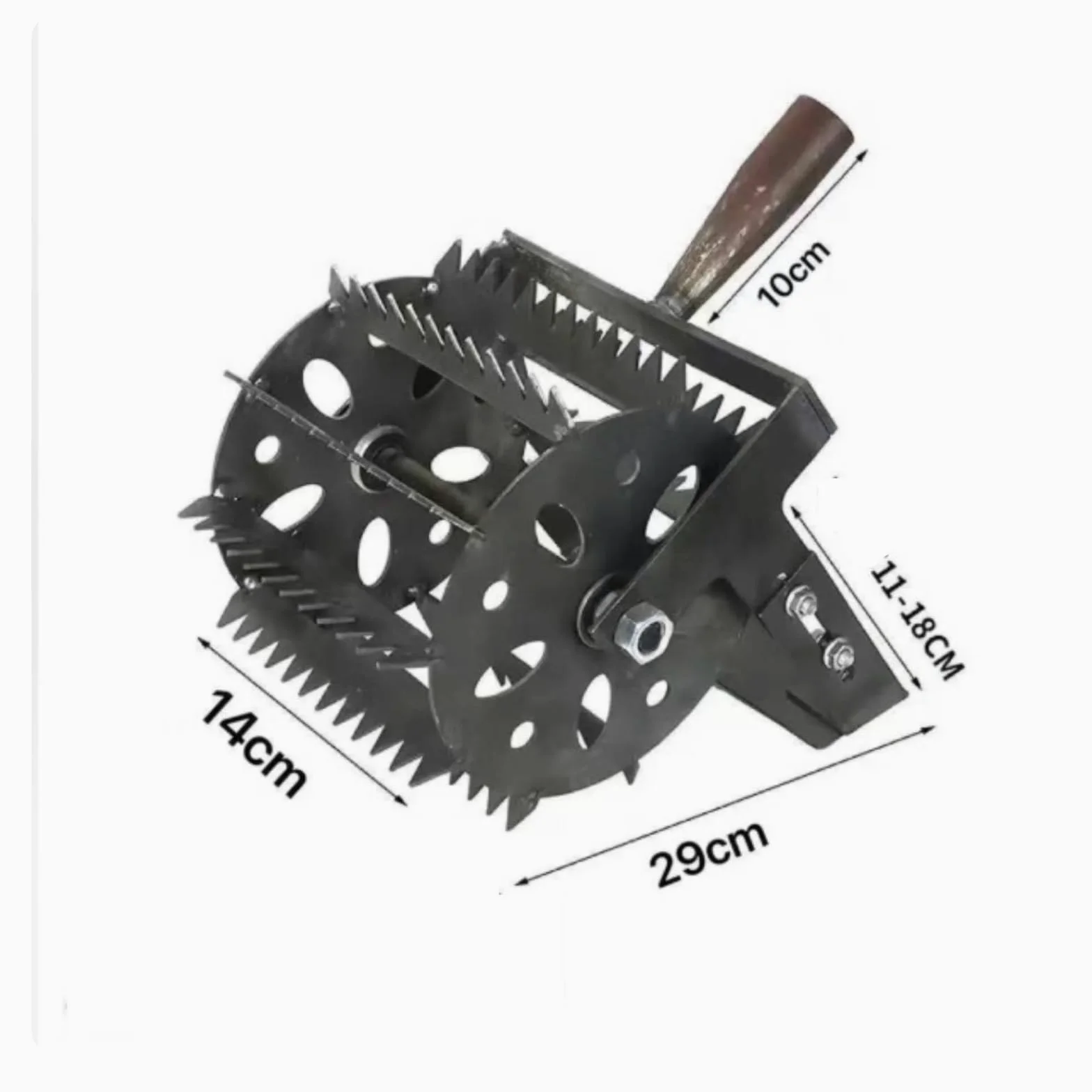 Tête Désherbeur Manuel ntelé Désherbeur à Roues Fer Outil pour Jardin