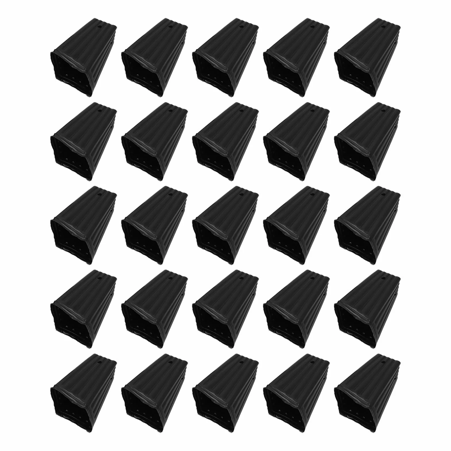 Pots de pépinière profonds en plastique 17,8 cm 20,3 cm Lot de 25 pour plantes