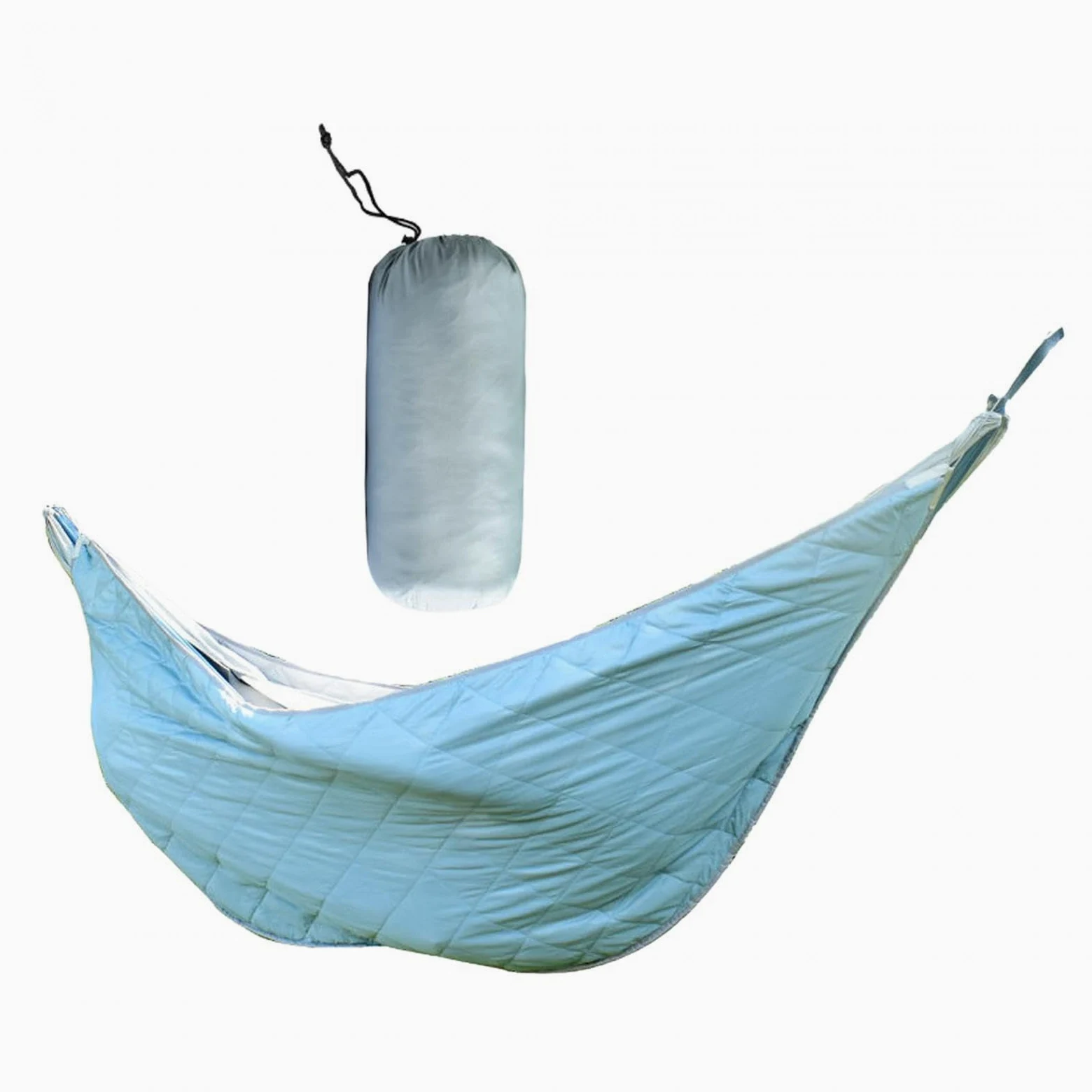 MERIGLARE Hamac de Camping Chaud, Portable, Coupe-Vent et épais, pour Une Personne, Idéal pour Le Camping, La Randonnée et Le Camping dans Le Jardin, Bleu