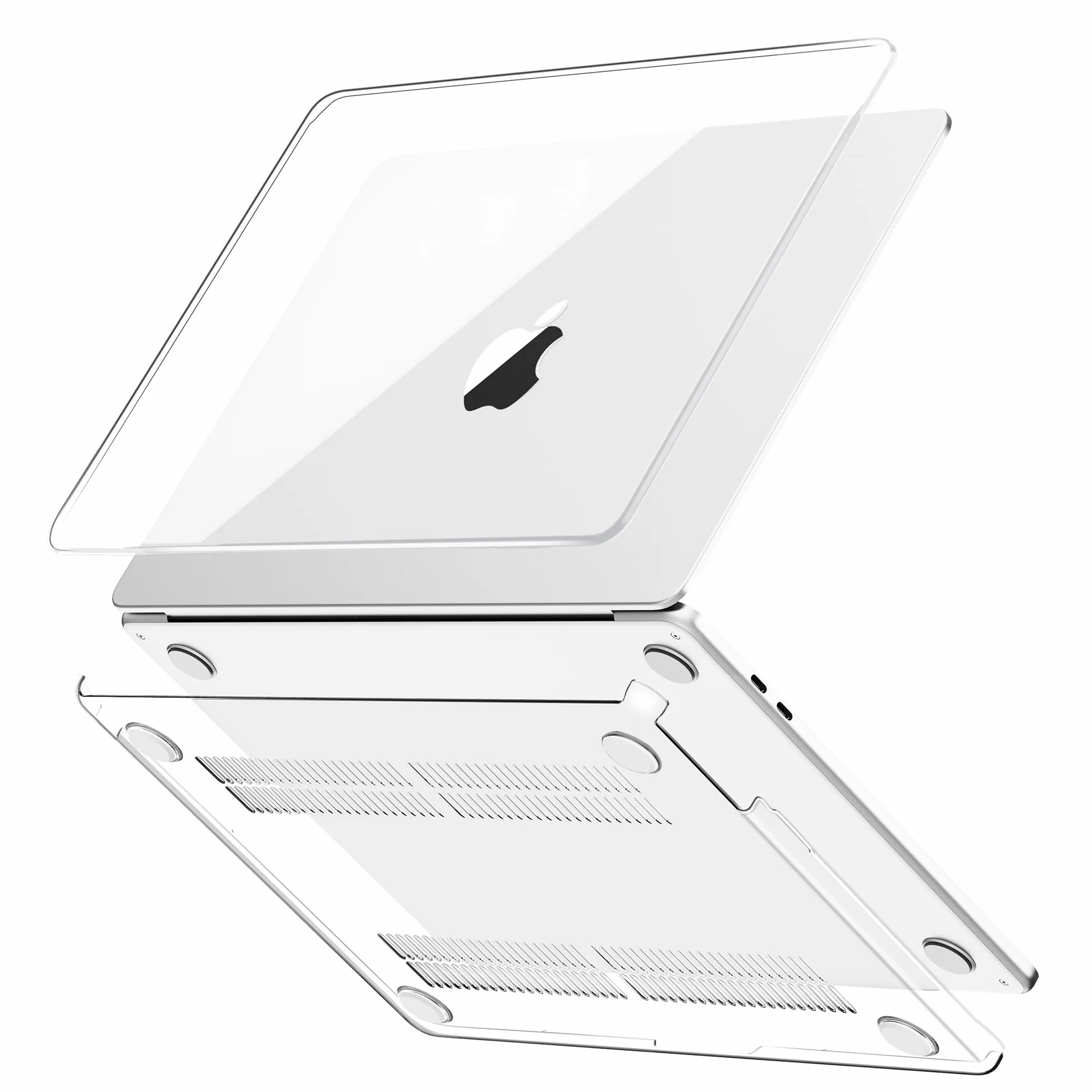 Coque Compatible MacBook Air 13 Pouces M1 2020 2019 2018 A2337 A2179 A1932, Housse Rigide en Plastique 13,3" Cristal Clair