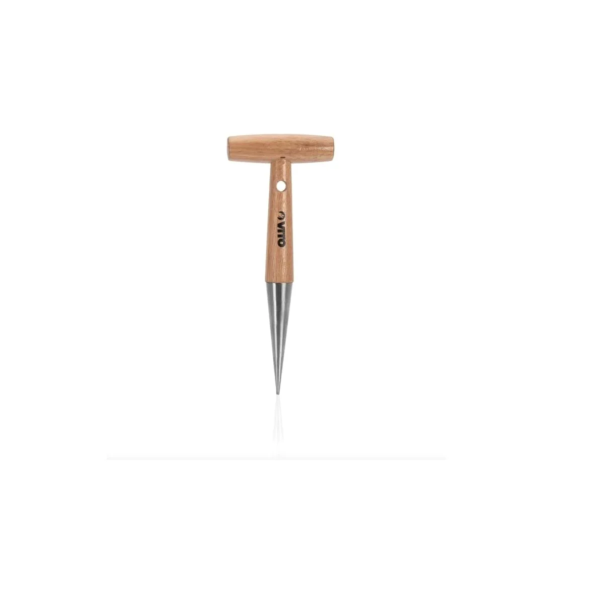 VITO - Kit 9 Outils de Jardin Manche Bois INOX et Fer forgés à la Main Outils de Jardin