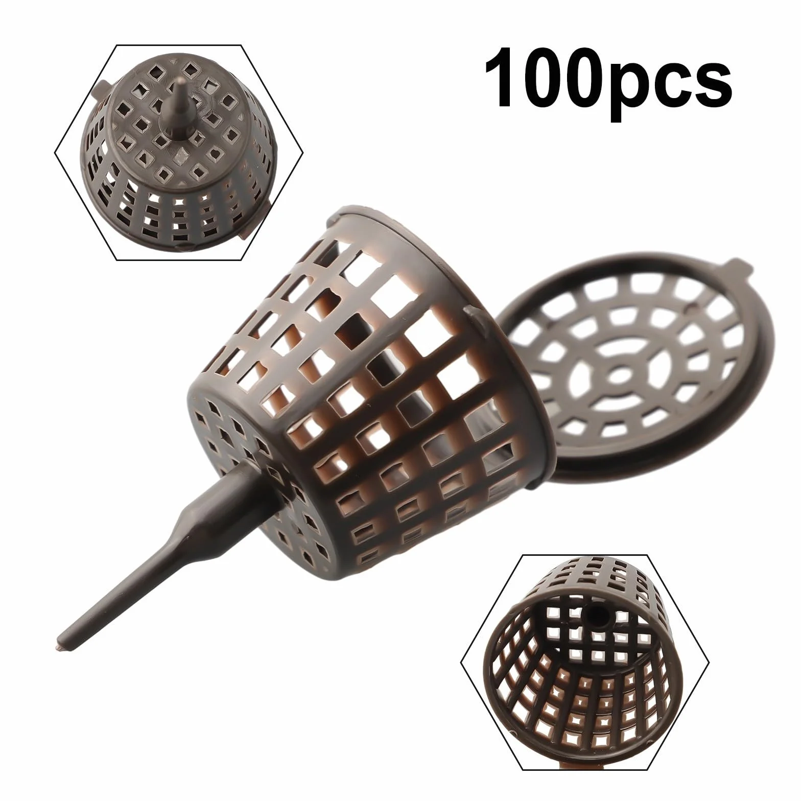 Lot de 100 boîtes d'engrais pour bonsaï avec couvercle taille L