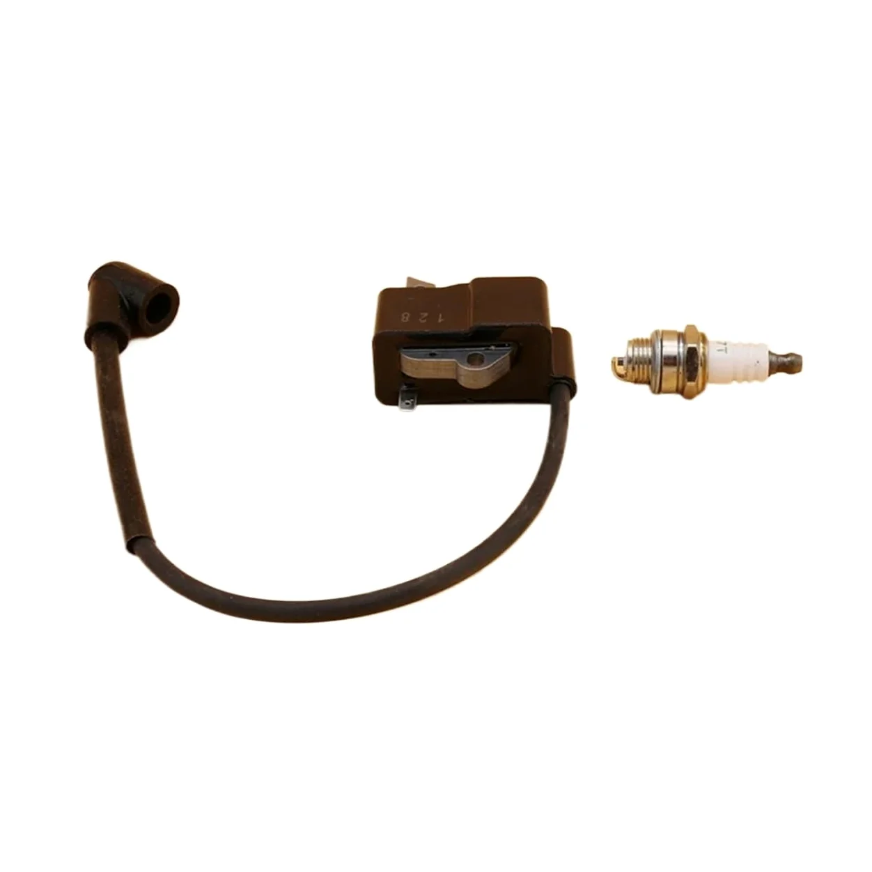 Bobine d'allumage et Bougie d'allumage for débroussailleuse 125, 128, 125R, 128R, 125L, 128L, 128LD, 124L, 125E