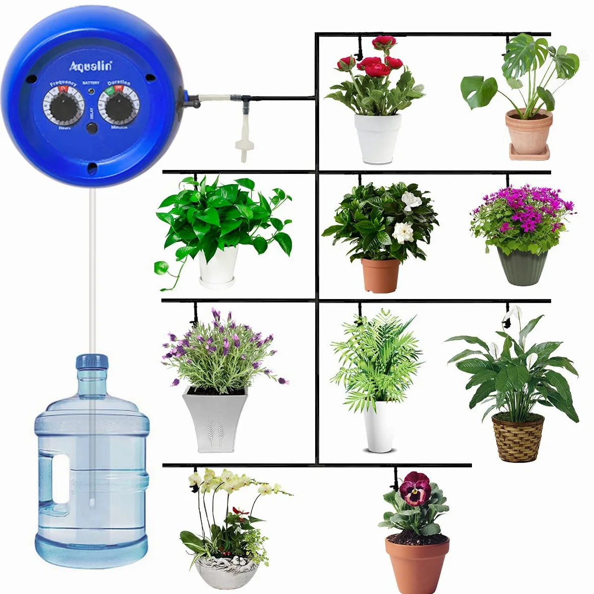 Minuterie de Jardin Intelligente pour Contrôler Irrigation D’arrosage Contrôlleur Intérieur Automatique Goutte A Goutte, USB