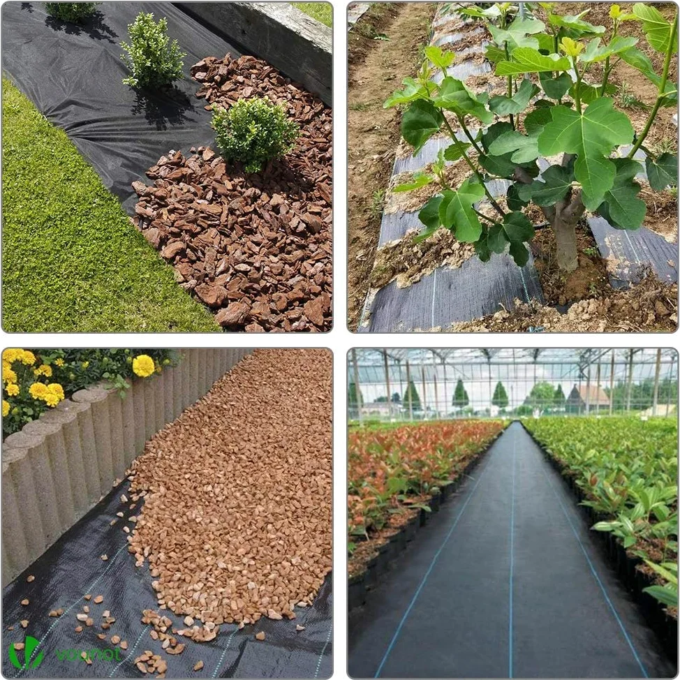 VOUNOT Bordure de Jardin en Plastique 10 mètres avec 30 Piquets d'ancrage Bordurette de Pelouse & Toile de Paillage avec 30pcs de Piquets Contre Les Mauvais Herbes 10Mx2M