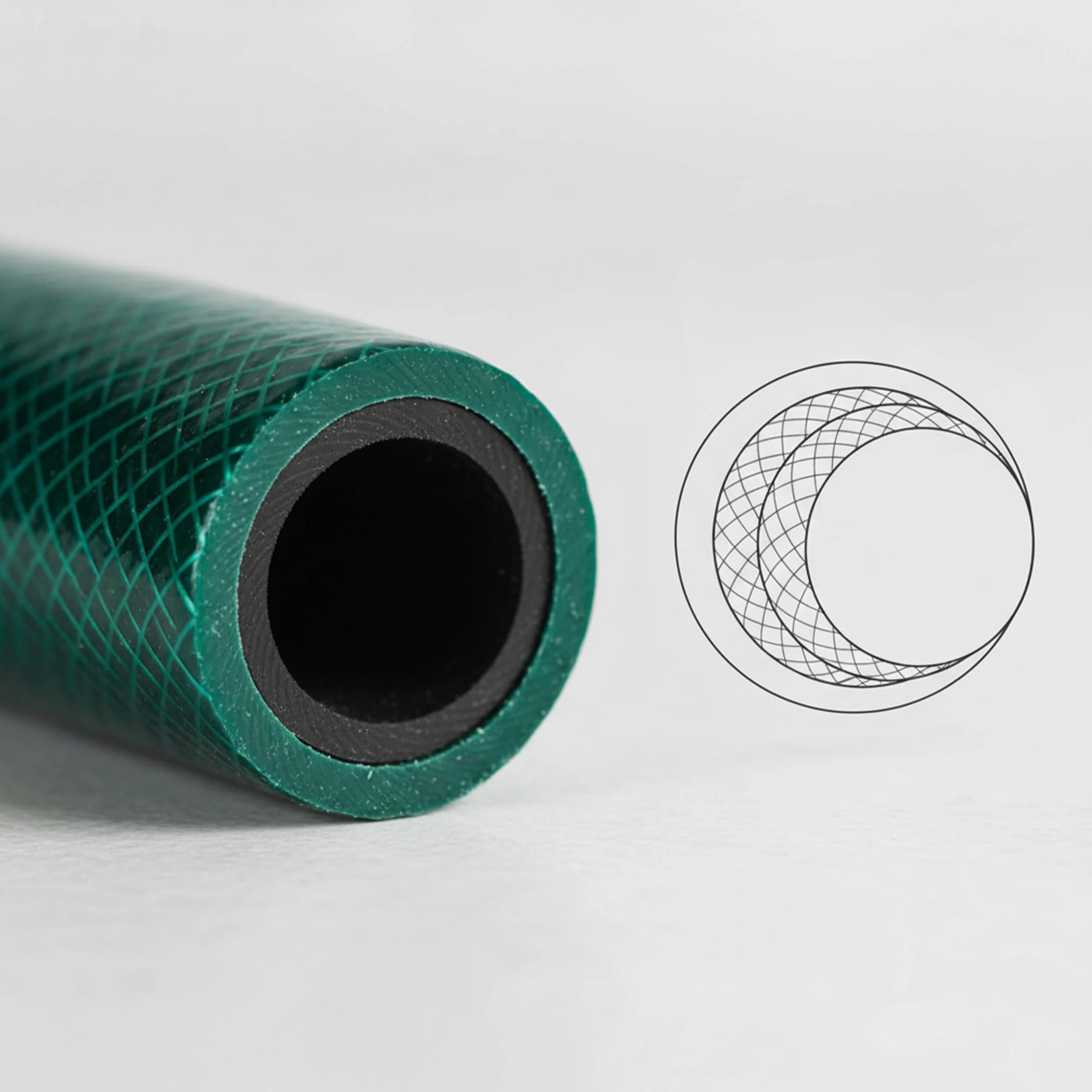 Relaxdays Tuyau d'arrosage, 50 m, 3/4 Pouce, 3 Couches, PP Anti-Plis résistant aux UV, Vert, arrosage Jardin