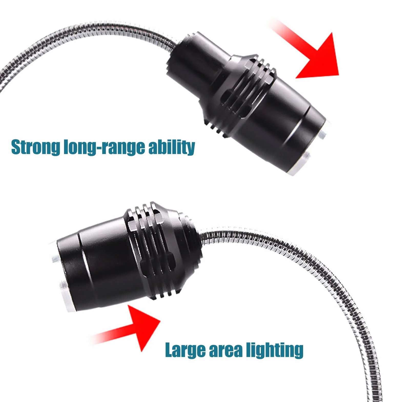 Lampe barbecue LED rechargeable COB magnétique étanche col de cygne