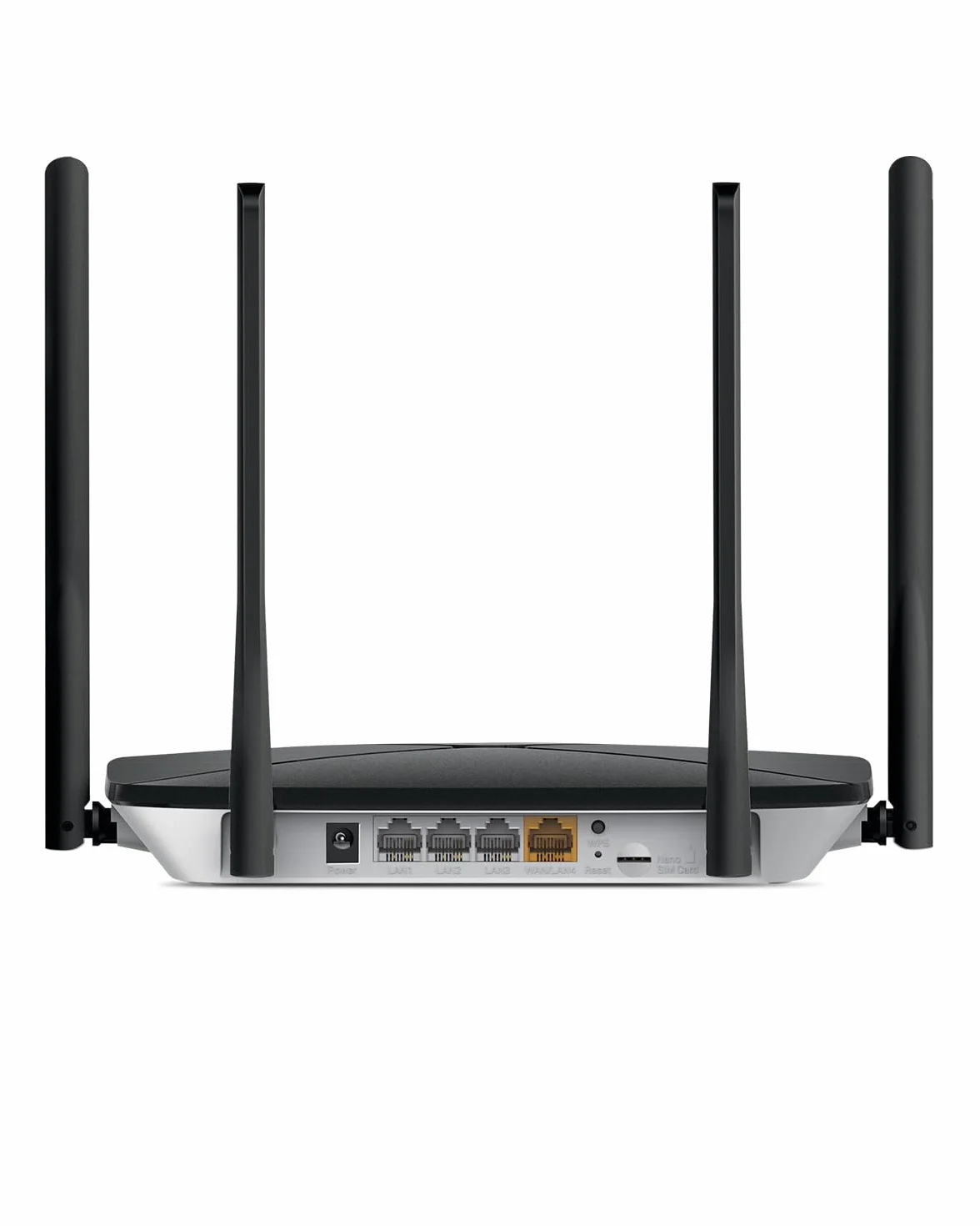 Mercusys MB115-4G Routeur 4G LTE WiFi 300 Mbps 2.4 GHz Carte SIM Nano 4 Antennes