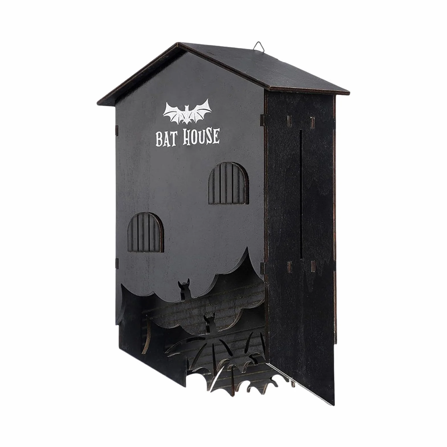 Boîte de Chauves-Souris en Bois House Three Chamber Suspendu Extérieur
