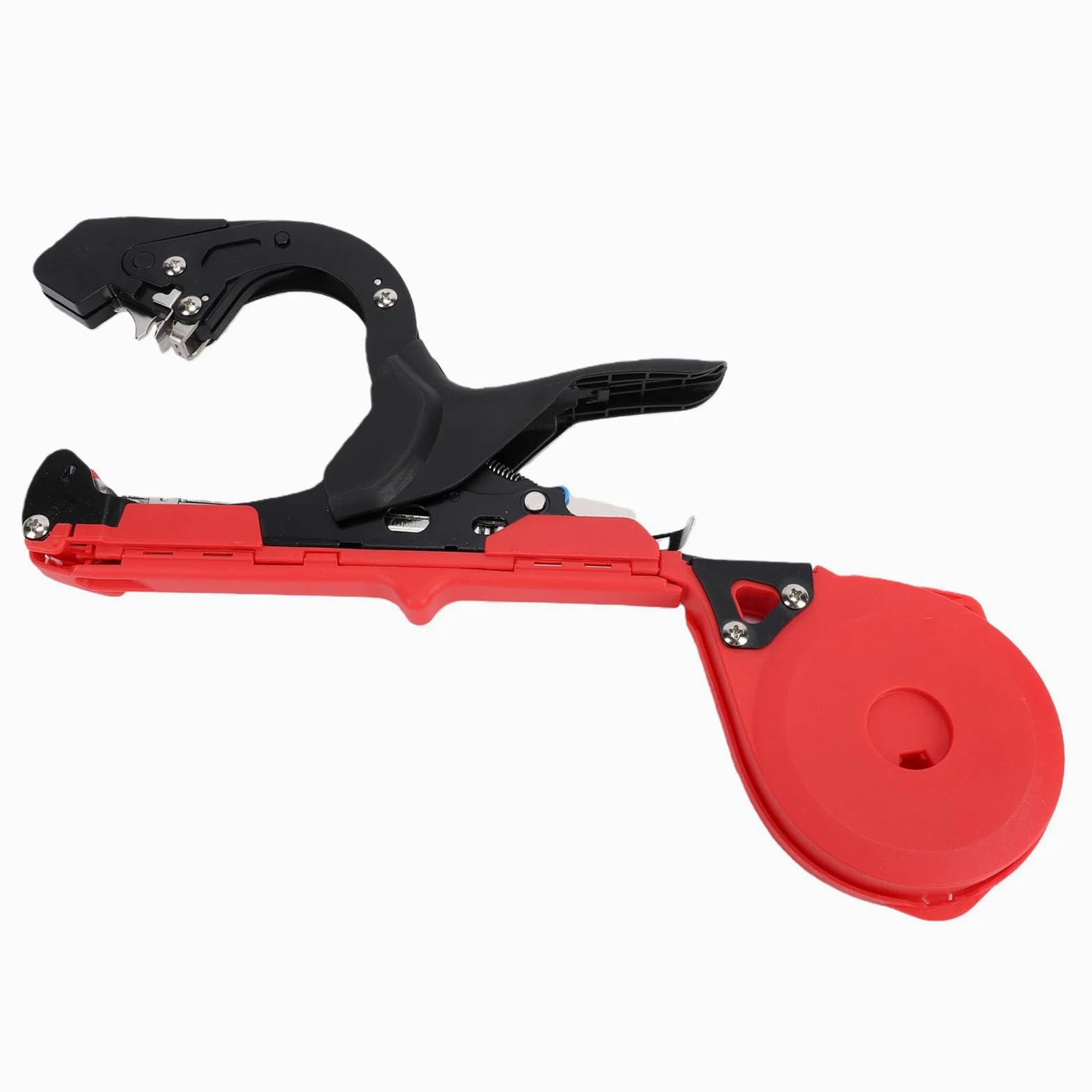 Outil de Ligature pour Tomates et Plantes Ruban de Jardin en Acier Renforc Poign e Ergonomique et D vidage Fluide Gain de Temps et d Effort 10 Rouleaux et Rouge