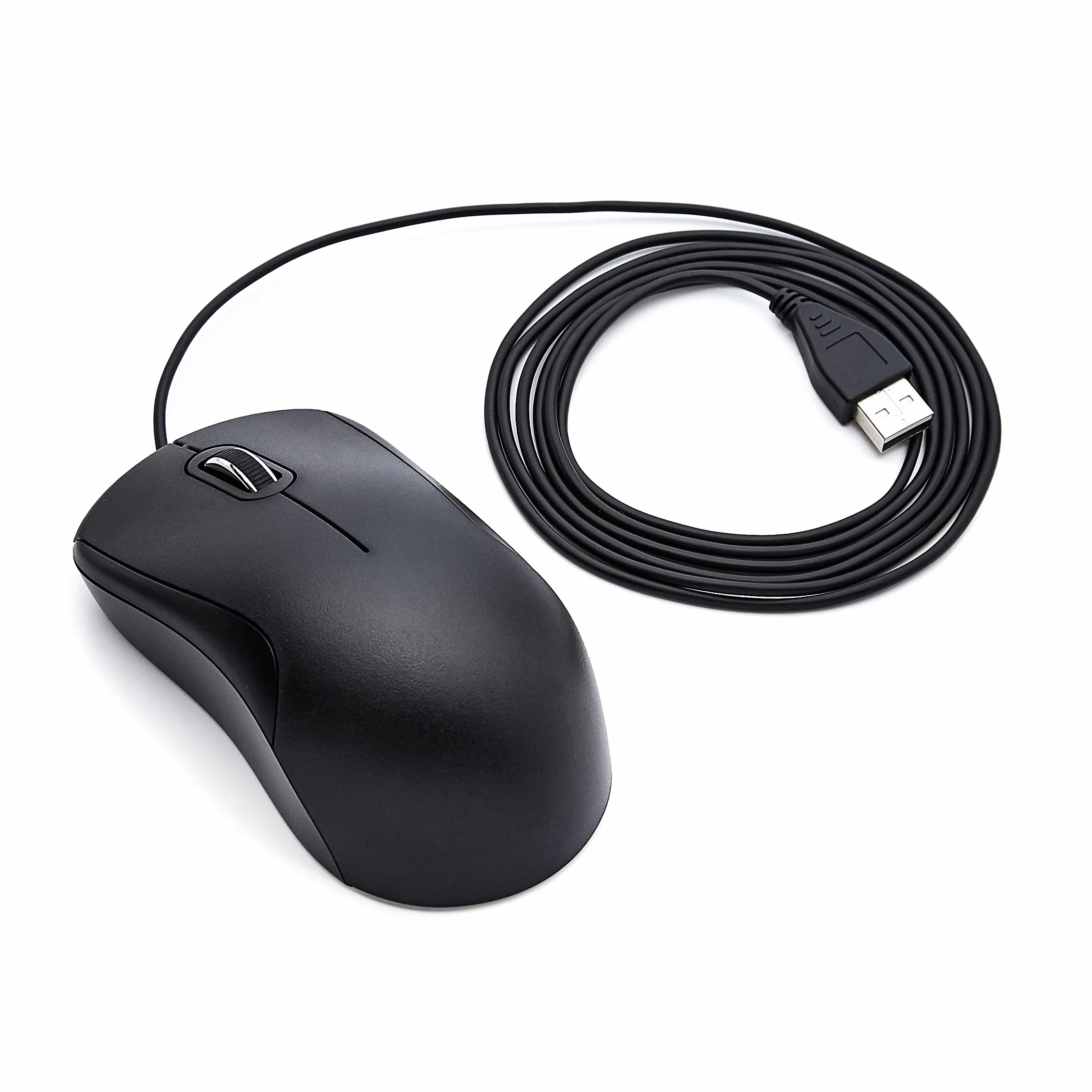 Amazon Basics Souris filaire USB 3 boutons silencieuse noire