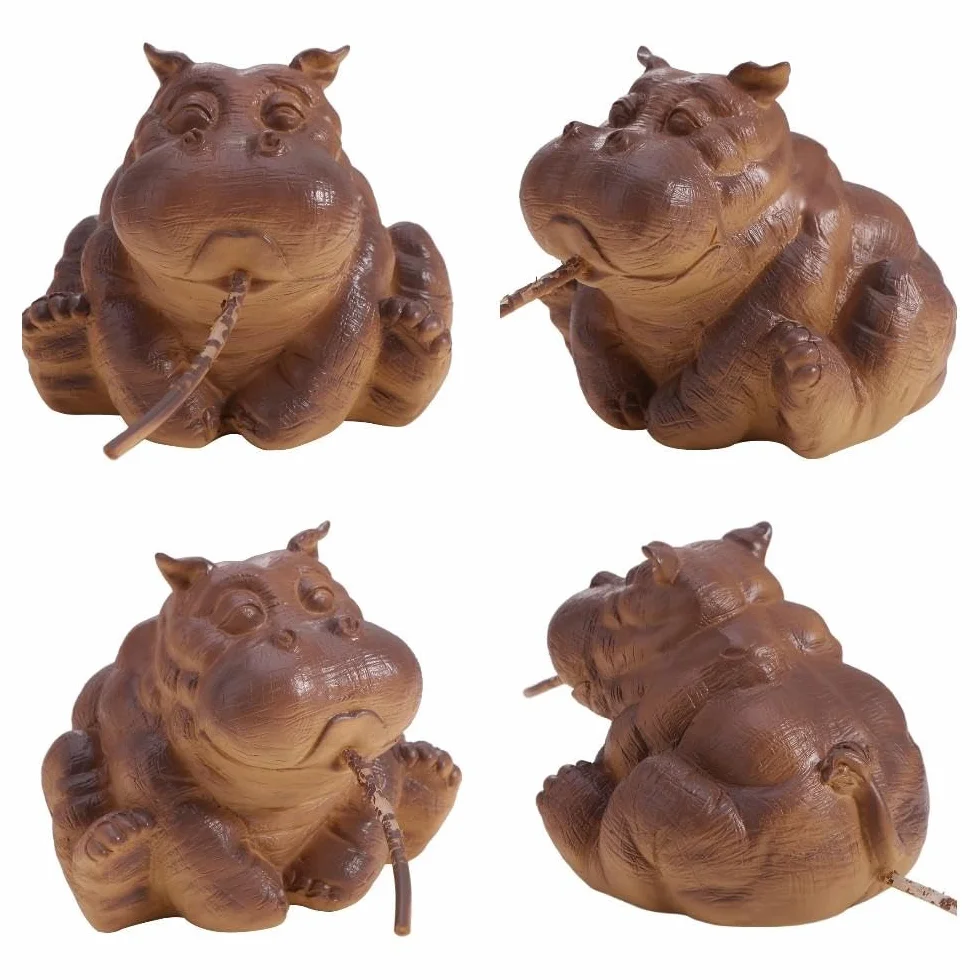 Statue d'hippopotame pour bassin et jardin aquatique
