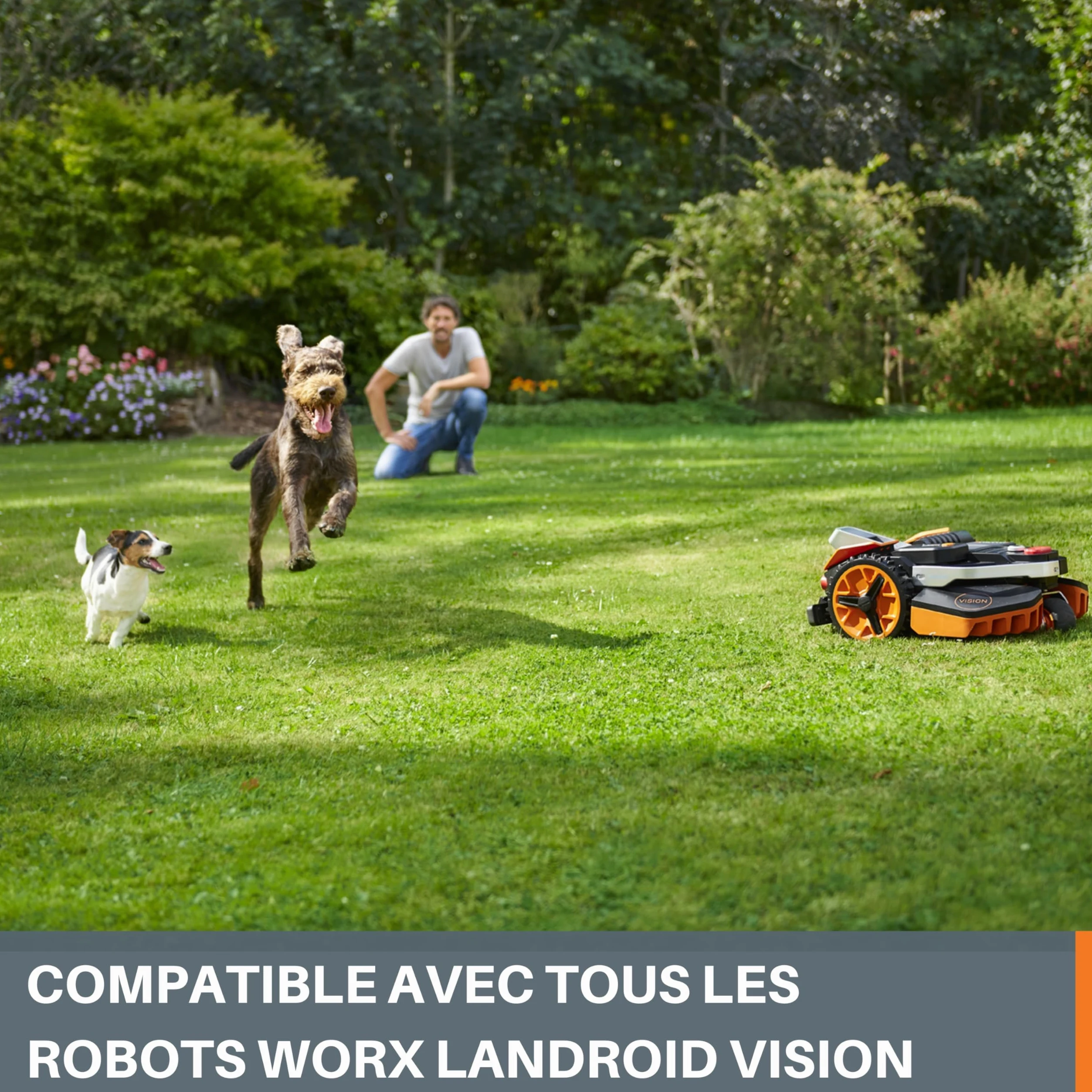 WORX Kit Bande magnétique WA0872 pour Landroid Vision | Délimite les zones à éviter sans câble périphérique, installation simple et rapide