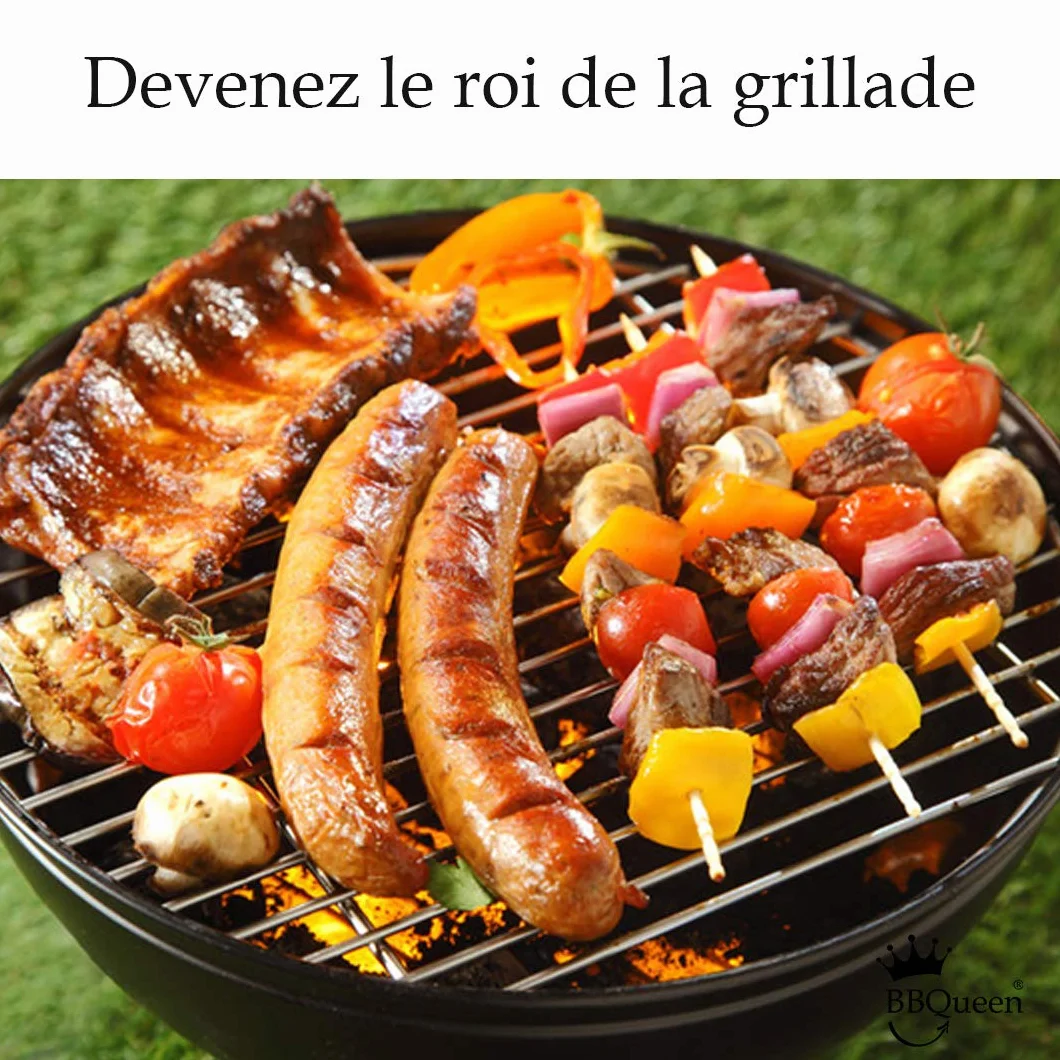 Grande Pince INOX à roulettes Multifonctions pour Barbecue, Taille 50 cm