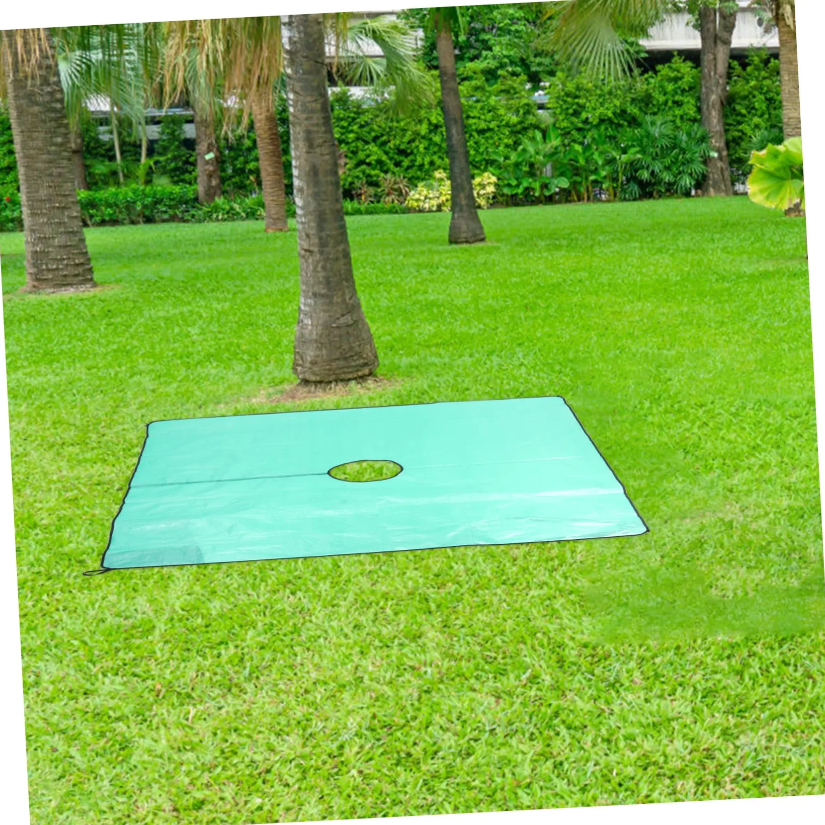 UPKOCH Bâche de Taille Paysagère Résistante la Déchirure en Pp avec Trou Central de 30cm pour Nettoyage des Feuilles et Entretien du Jardin