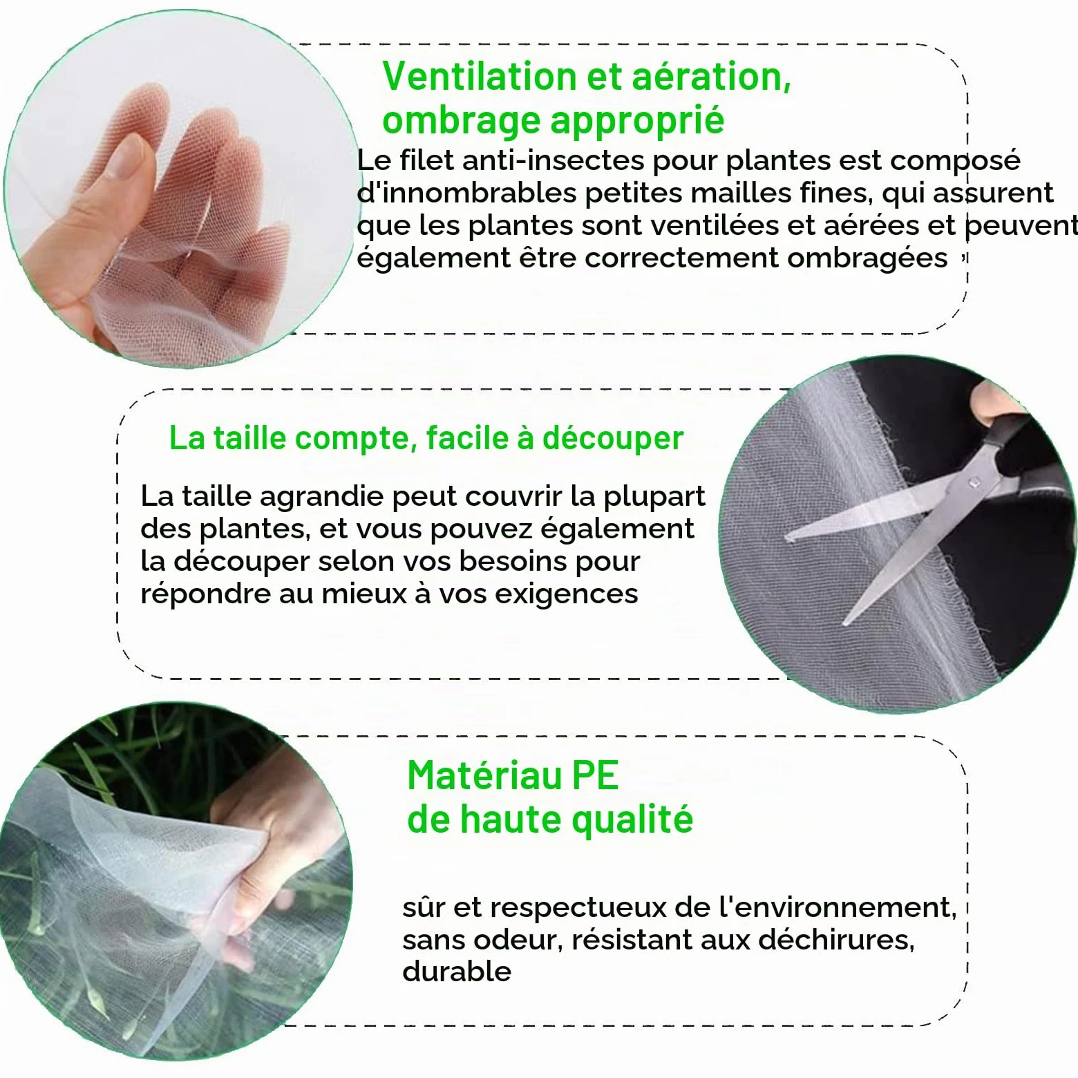Filet Anti Grele Filet Anti Insecte Potager, Maille Fine Filet Anti Moustique, Filets pour Jardin pour la Protection des Plantes Légumes Fruits, Filet Anti-Insectes pour Fenêtre(5x10m)