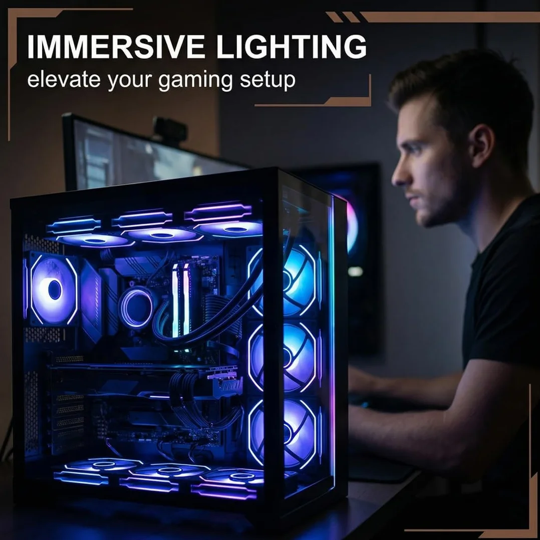 Câble répartiteur ARGB 3-Pin 5V 30 cm, Fan Splitter Cable en Y pour Connecteur RGB Carte Mère