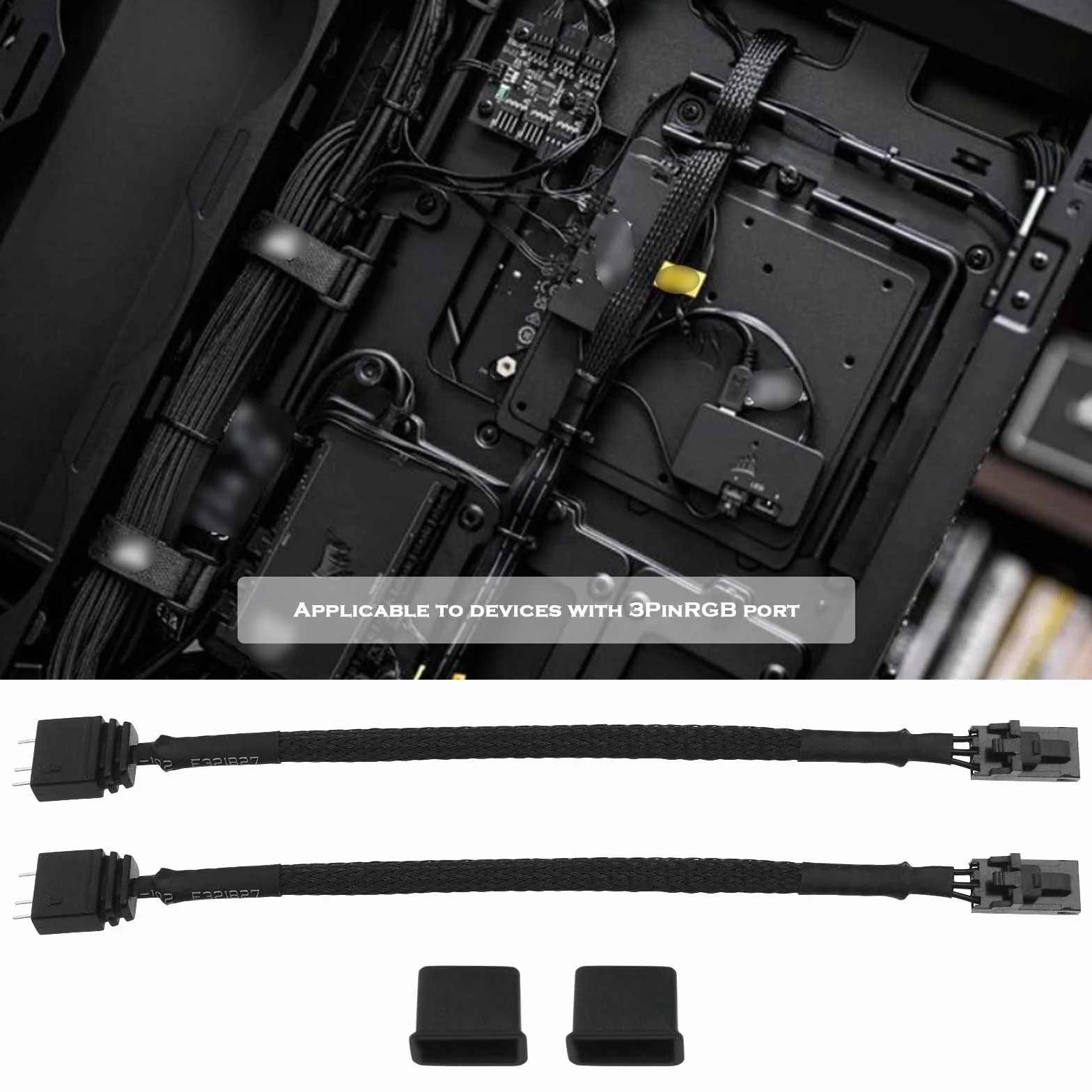 Adaptateur ARGB 3 Broches Câble RGB Compatible Corsair Commander Pro Lighting Node Pro