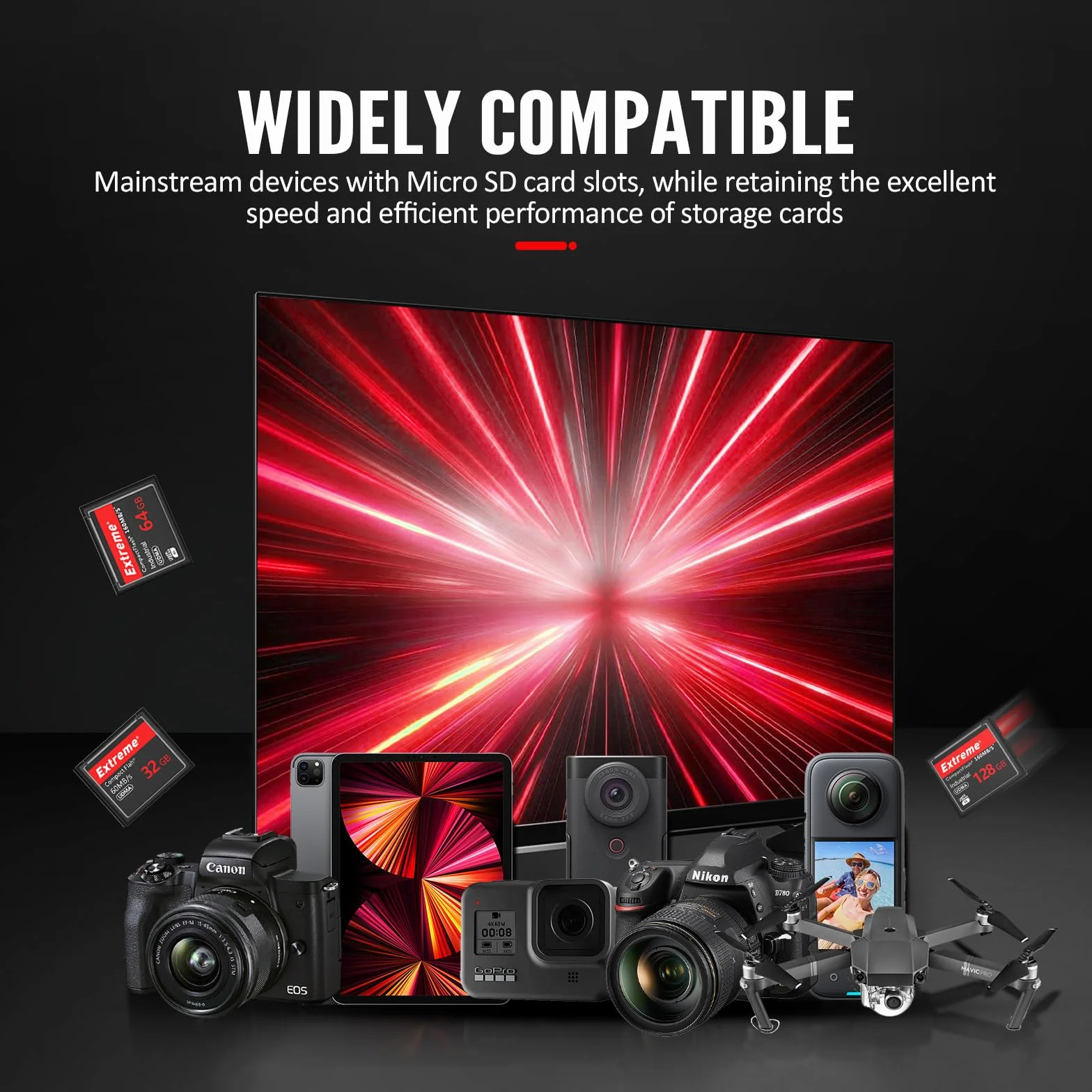 Carte mémoire Flash 16GB pour appareil photo