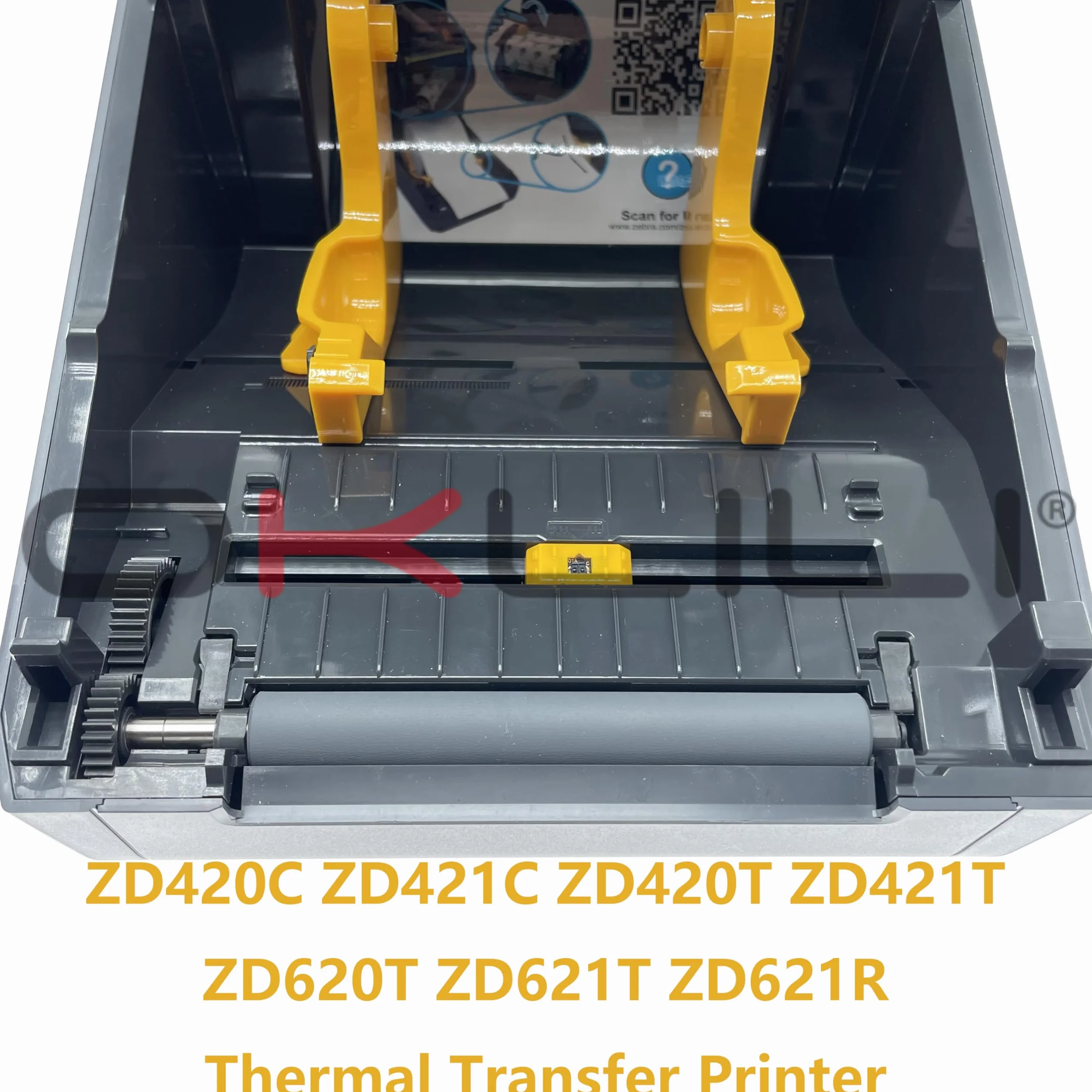Zebra ZD420 ZD421 ZD620 ZD621 Kit de rouleau de transfert thermique avec bagues de roulement