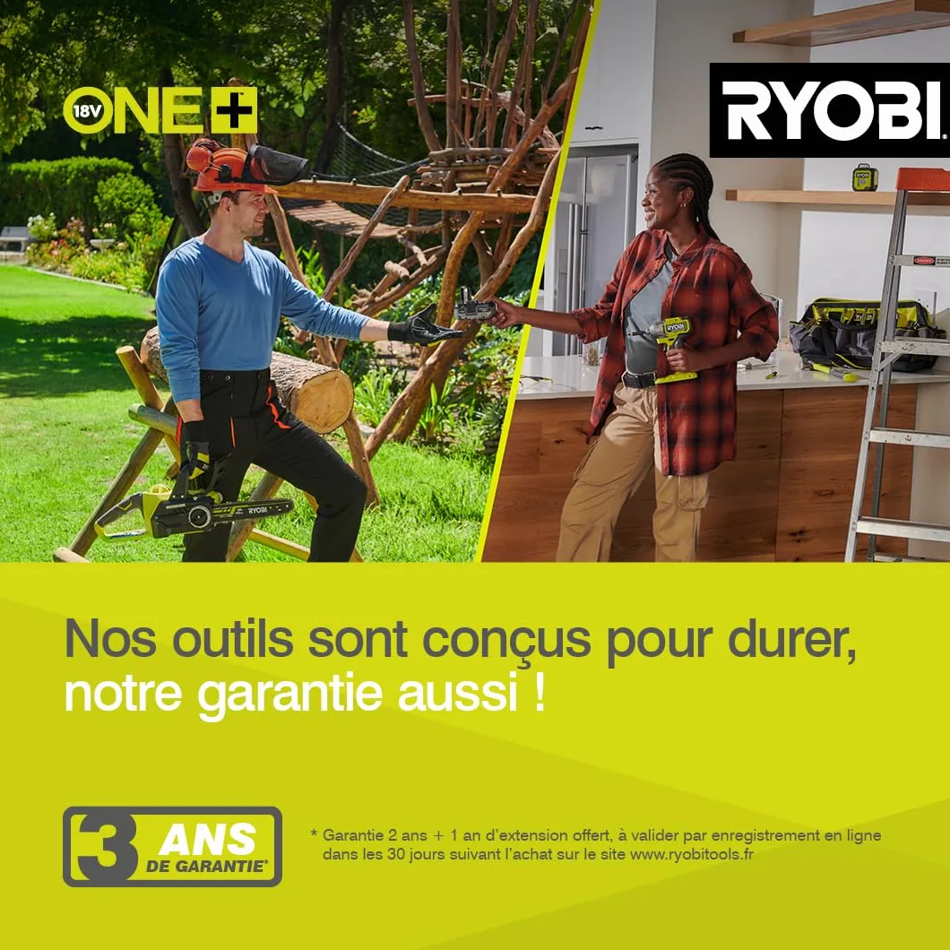 RYOBI - Elagueur sur perche 18 Volts ONE+™ (sans batterie) - OPP1820