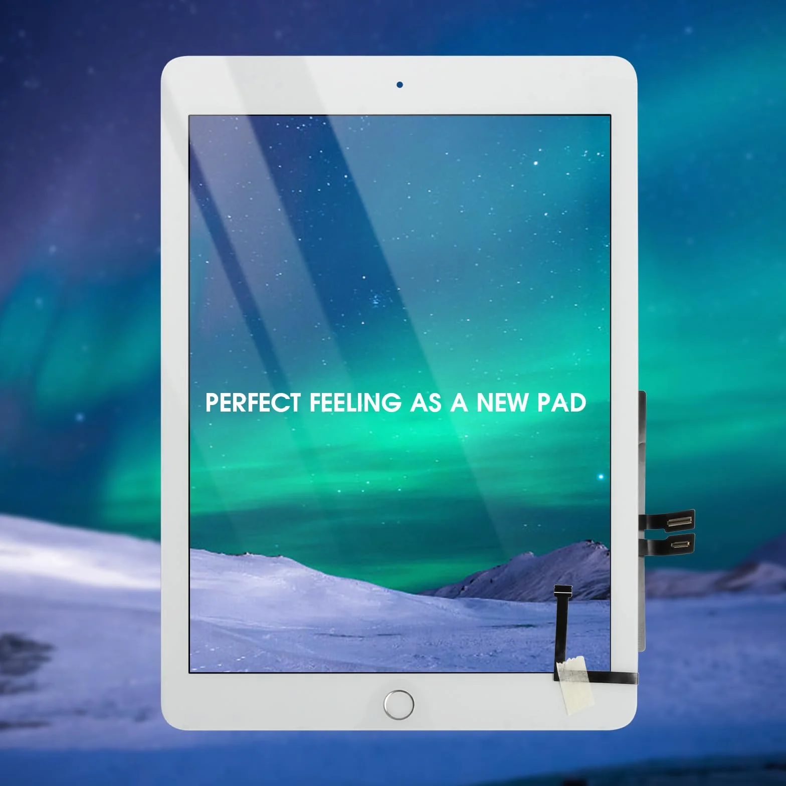 Écran Tactile iPad 6th 2018 9.7" Verre A1893 A1954 Blanc avec Home Button